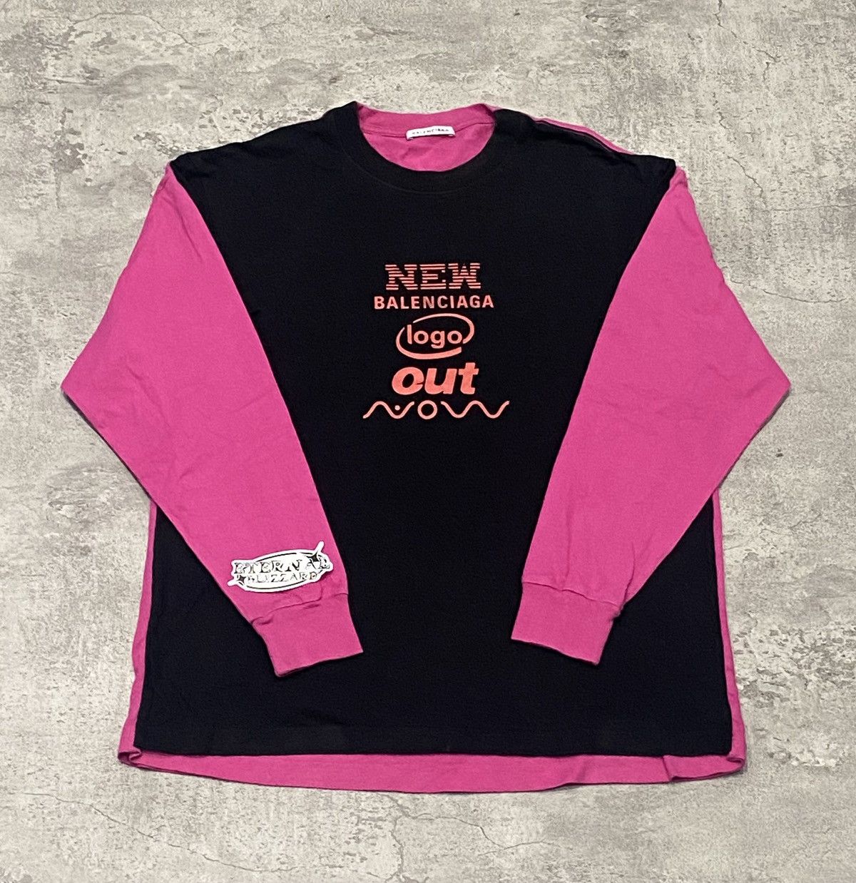 Balenciaga Balenciaga Double Layered Hybrid New Logo Tshirt Size US M / EU 48-50 / 2 - 1 Thumbnail