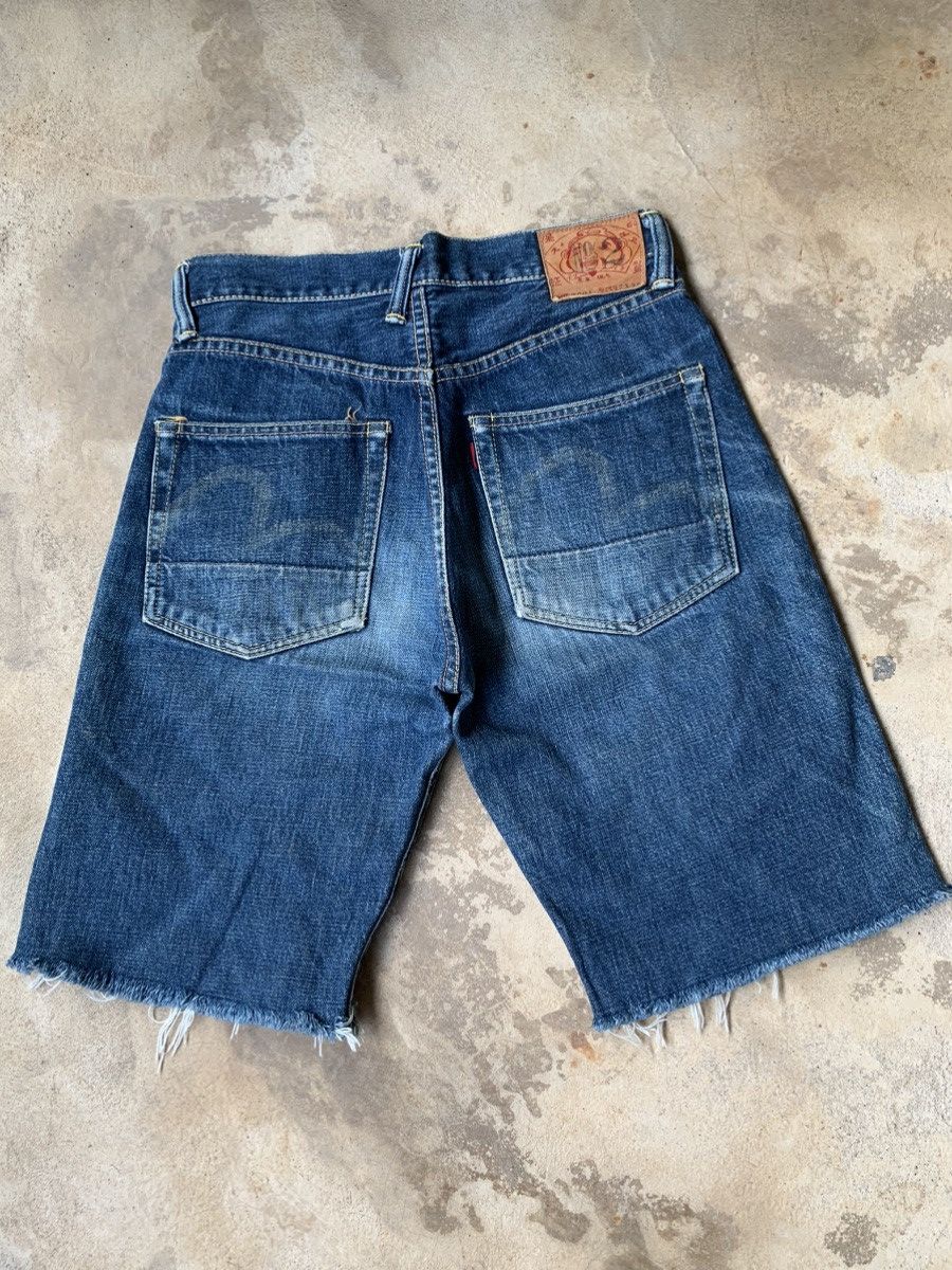 image of Evis Evisu Selvedge Distressed Denim in Blue, Men's (Size 27)