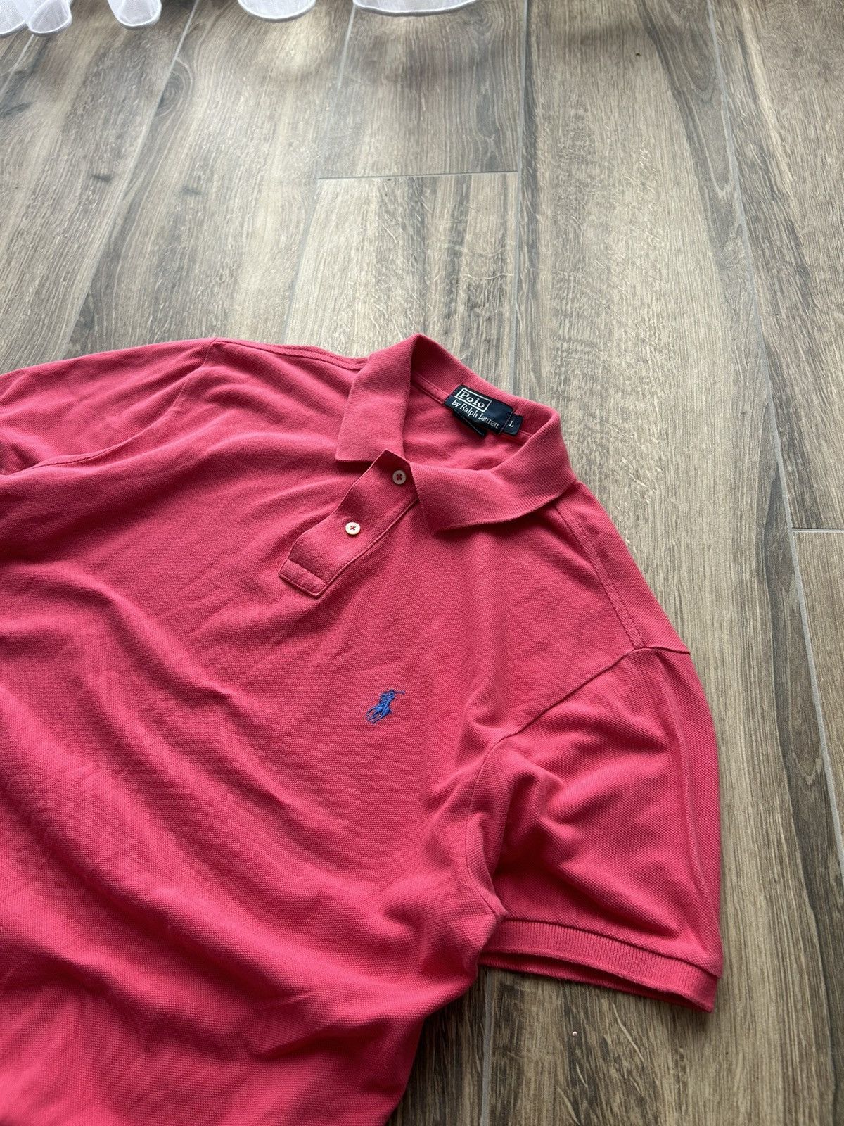 Polo Ralph Lauren × Vintage Vintage Polo Ralph Lauren pink vintage polos shirt Size US L / EU 52-54 / 3 - 2 Thumbnail