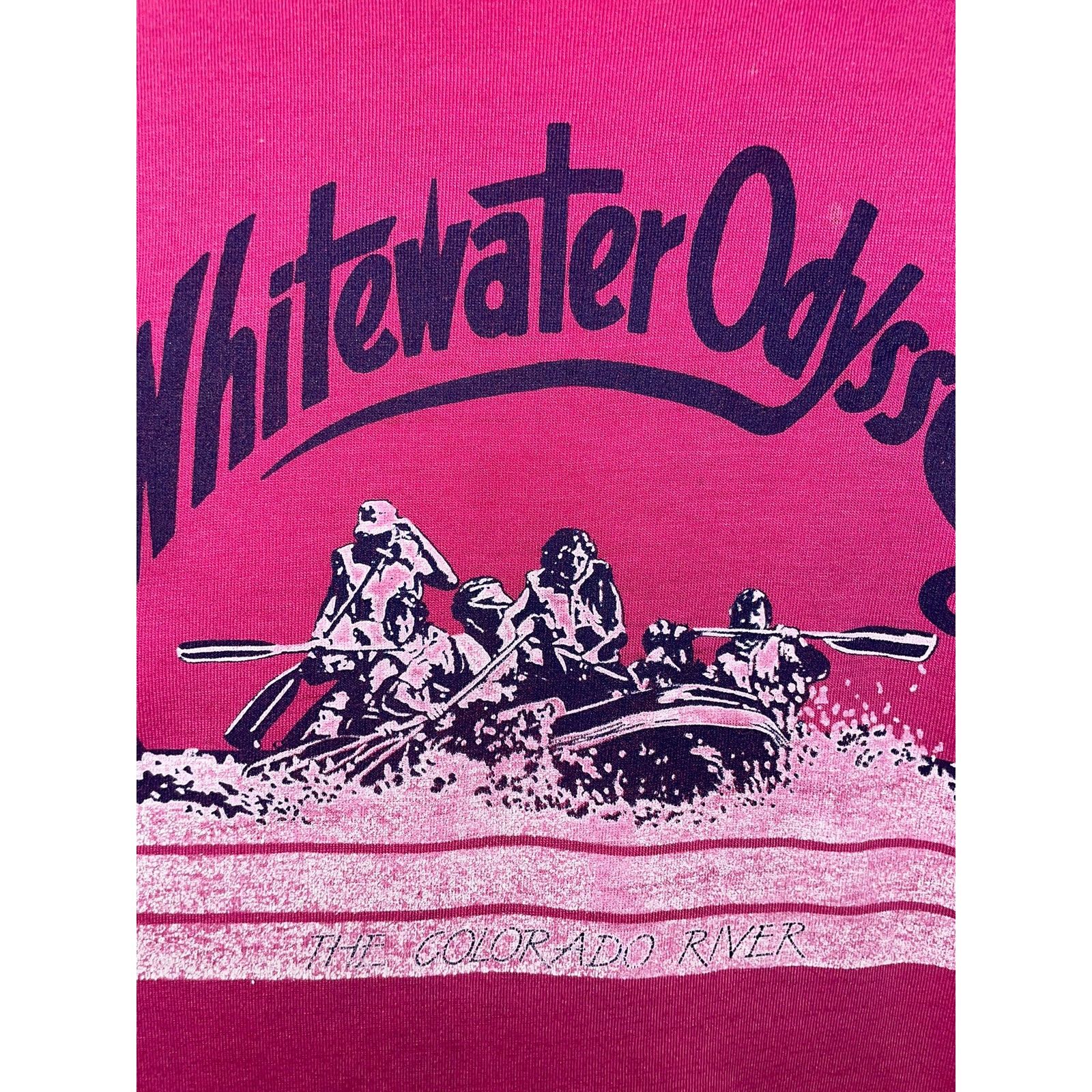 Hanes Vintage Whitewater Rafting Shirt Odyssey 90s Raft Tee XL Size US XL / EU 56 / 4 - 4 Thumbnail