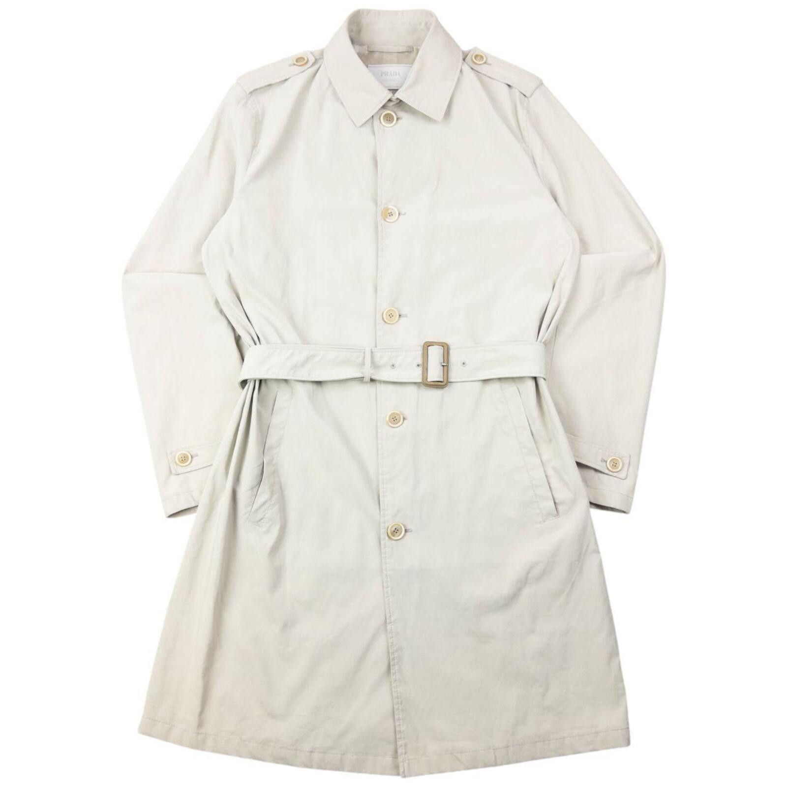 Prada Vintage 2008 Prada Belt Waist Trench Jacket Size M Size US M / EU 48-50 / 2 - 1 Thumbnail