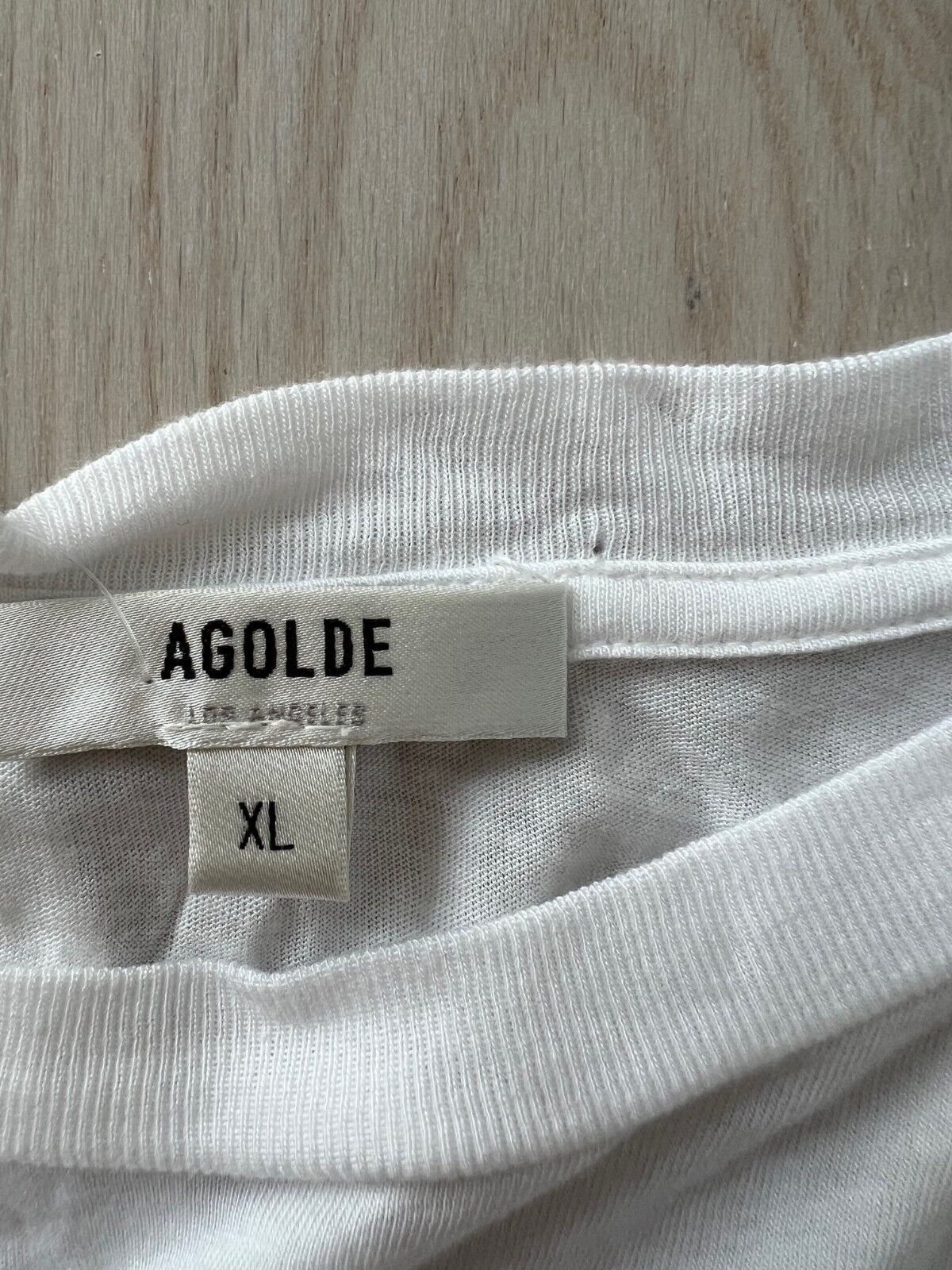 Agolde AGOLDE Los Angeles Annise Slim Tee White ( XL ) Size XL / US 12-14 / IT 48-50 - 3 Thumbnail
