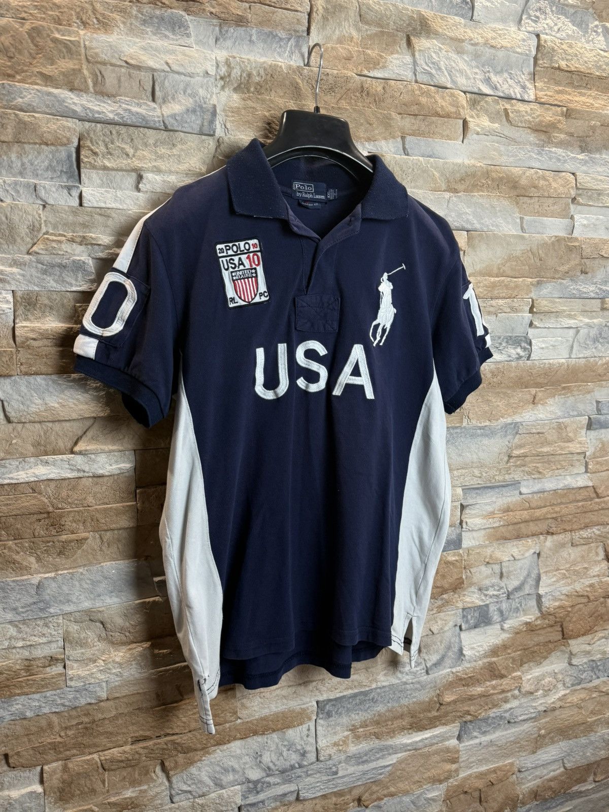 Polo Ralph Lauren 🇺🇸 Polo Ralph Laurent USA 🇺🇸 big logo polo T-shirt tee Size US L / EU 52-54 / 3 - 2 Thumbnail