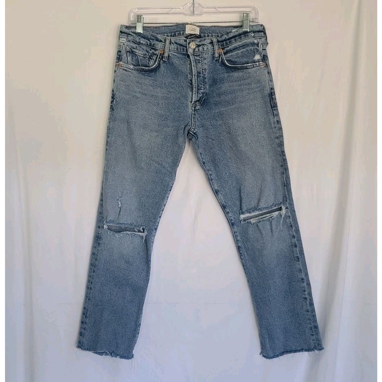 Citizens of Humanity Emerson Slim Boyfriend Jeans Raw Hem 28