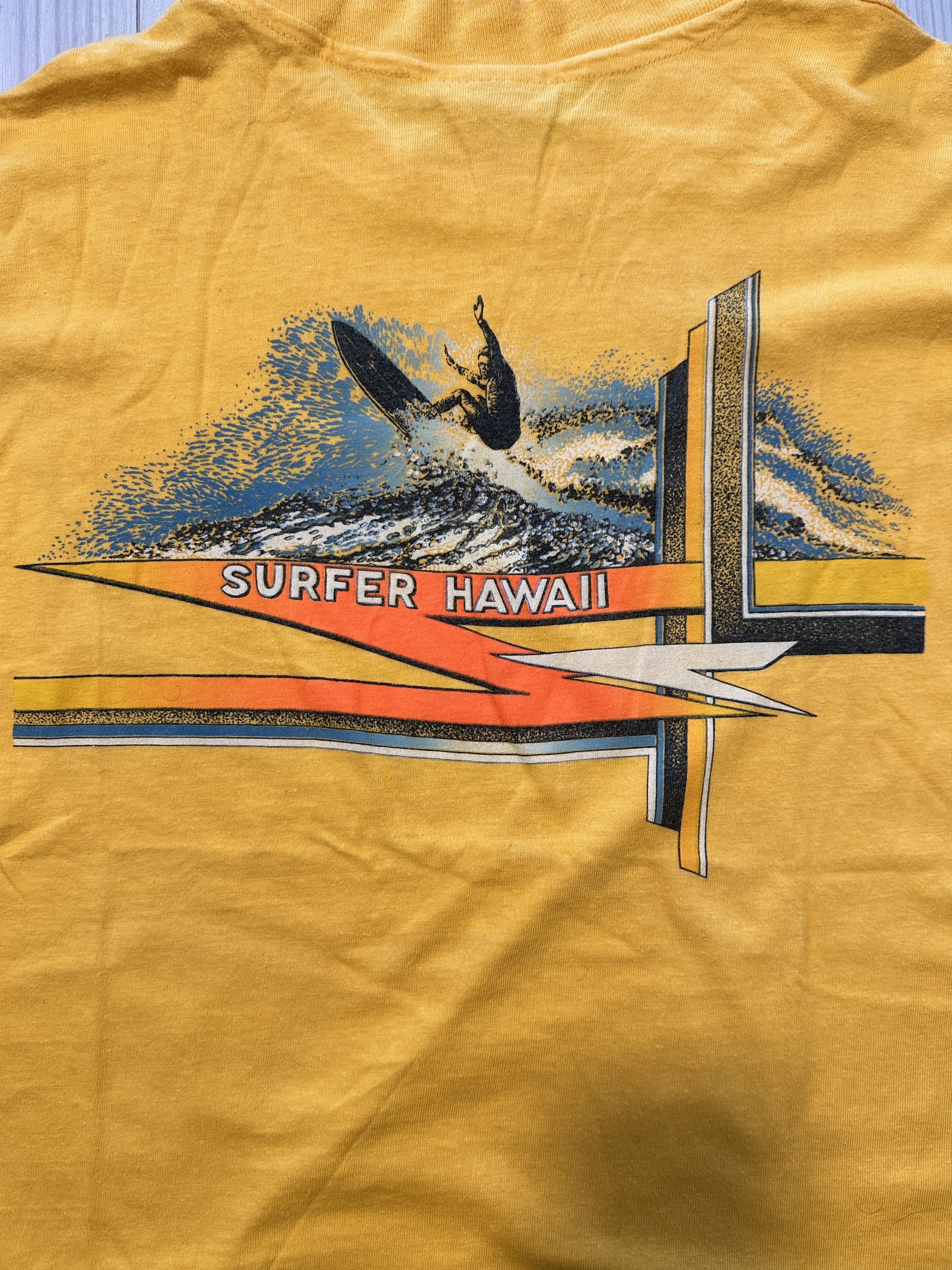 Hanes 80s Vintage Single stitch Surf Tshirt Size US M / EU 48-50 / 2 - 4 Thumbnail