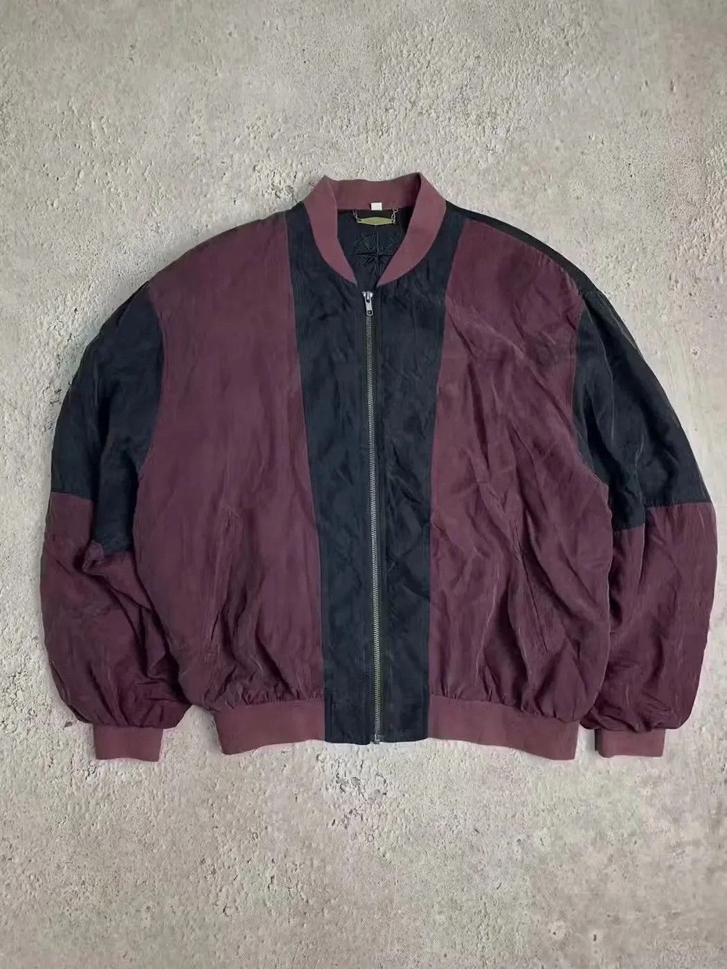 Japanese Brand Vintage Bombers SILK 100% OVERPRINT BOMBERS japanese Style Size US M / EU 48-50 / 2 - 7 Thumbnail