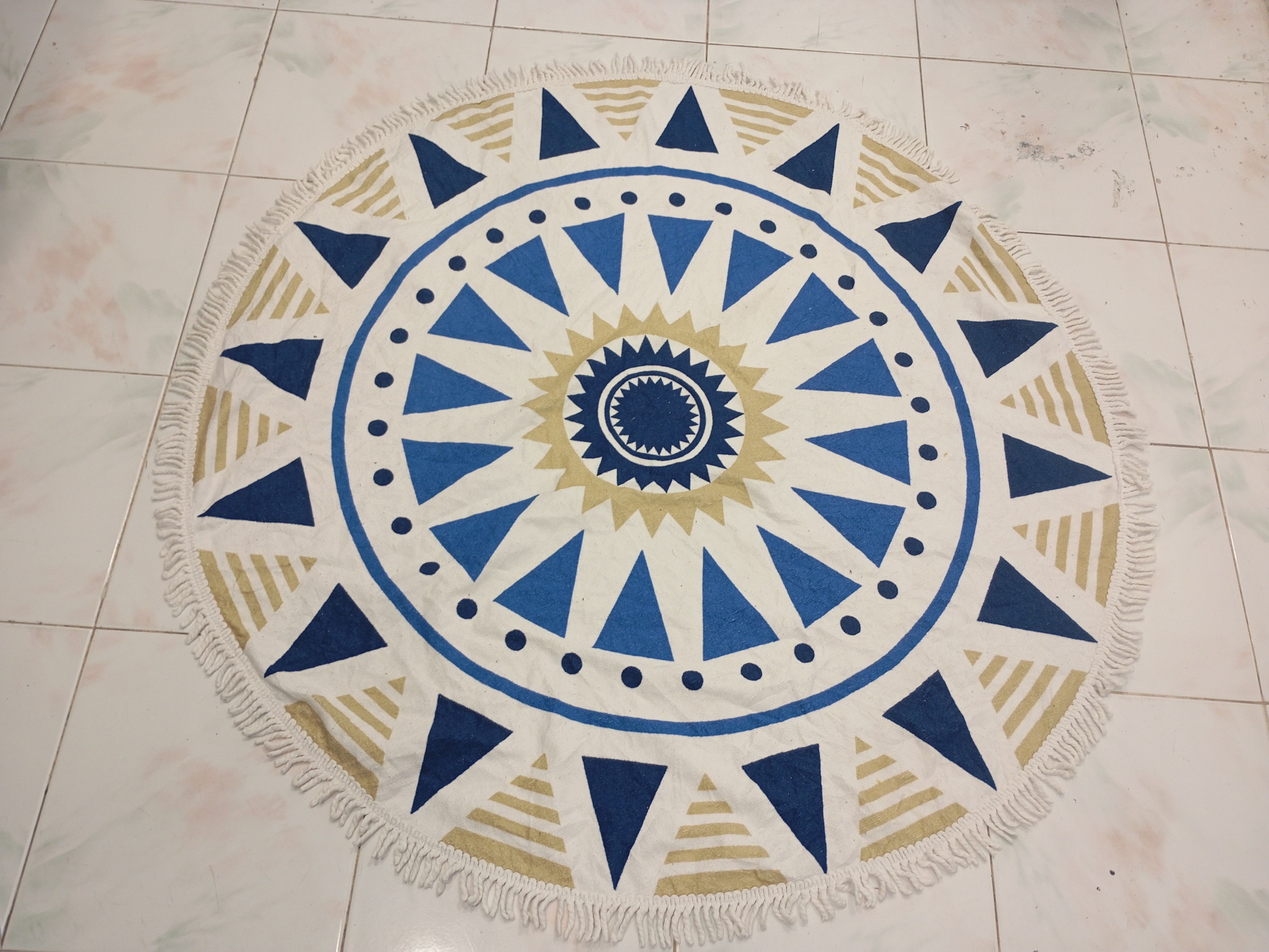 Native Native Navajo Round Tablecloth Round Beach Towel Size ONE SIZE - 1 Thumbnail