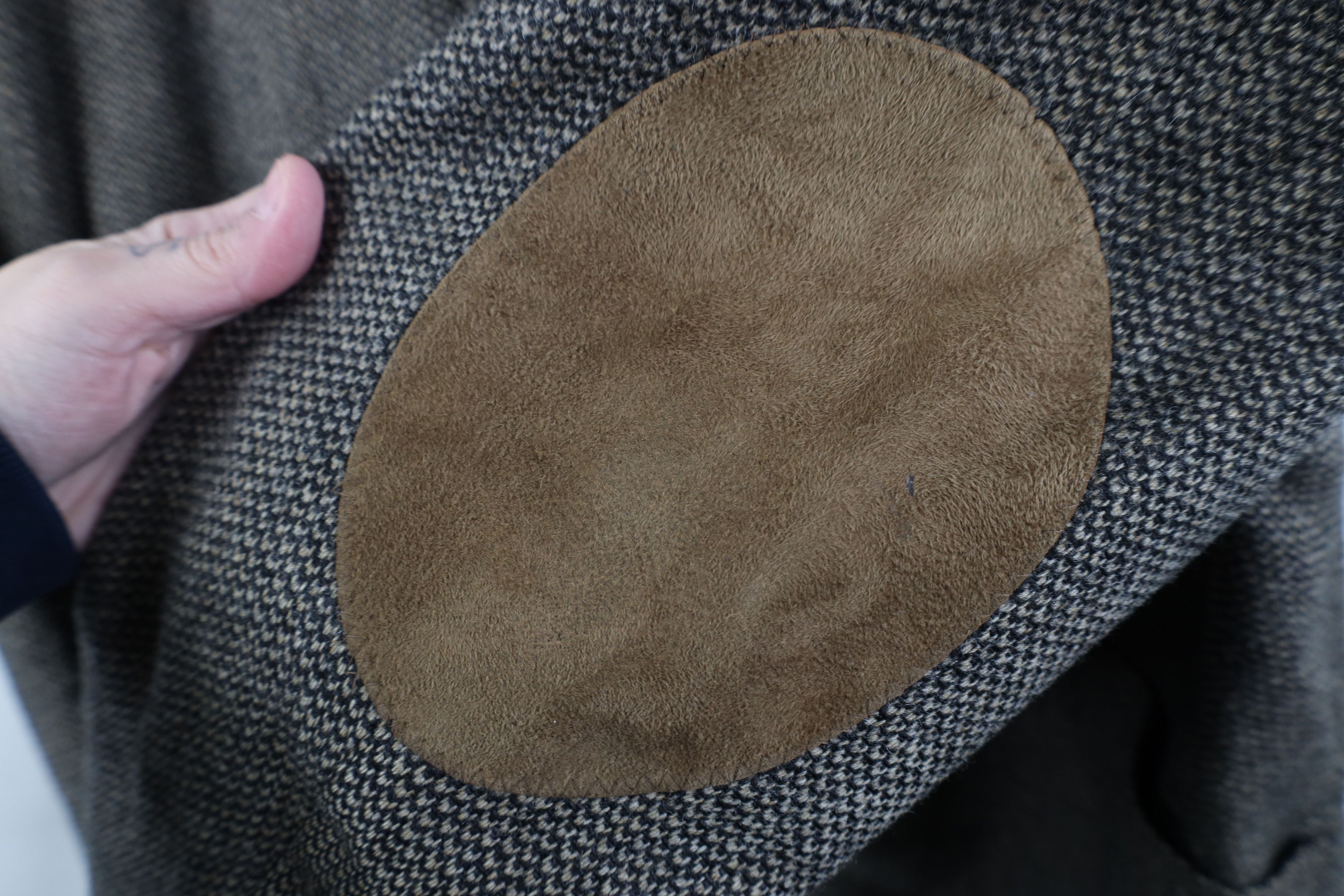 Vintage Vintage 90s Suede Leather Elbow Patch Blazer Suit Jacket USA Size US XXL / EU 58 / 5 - 9 Thumbnail