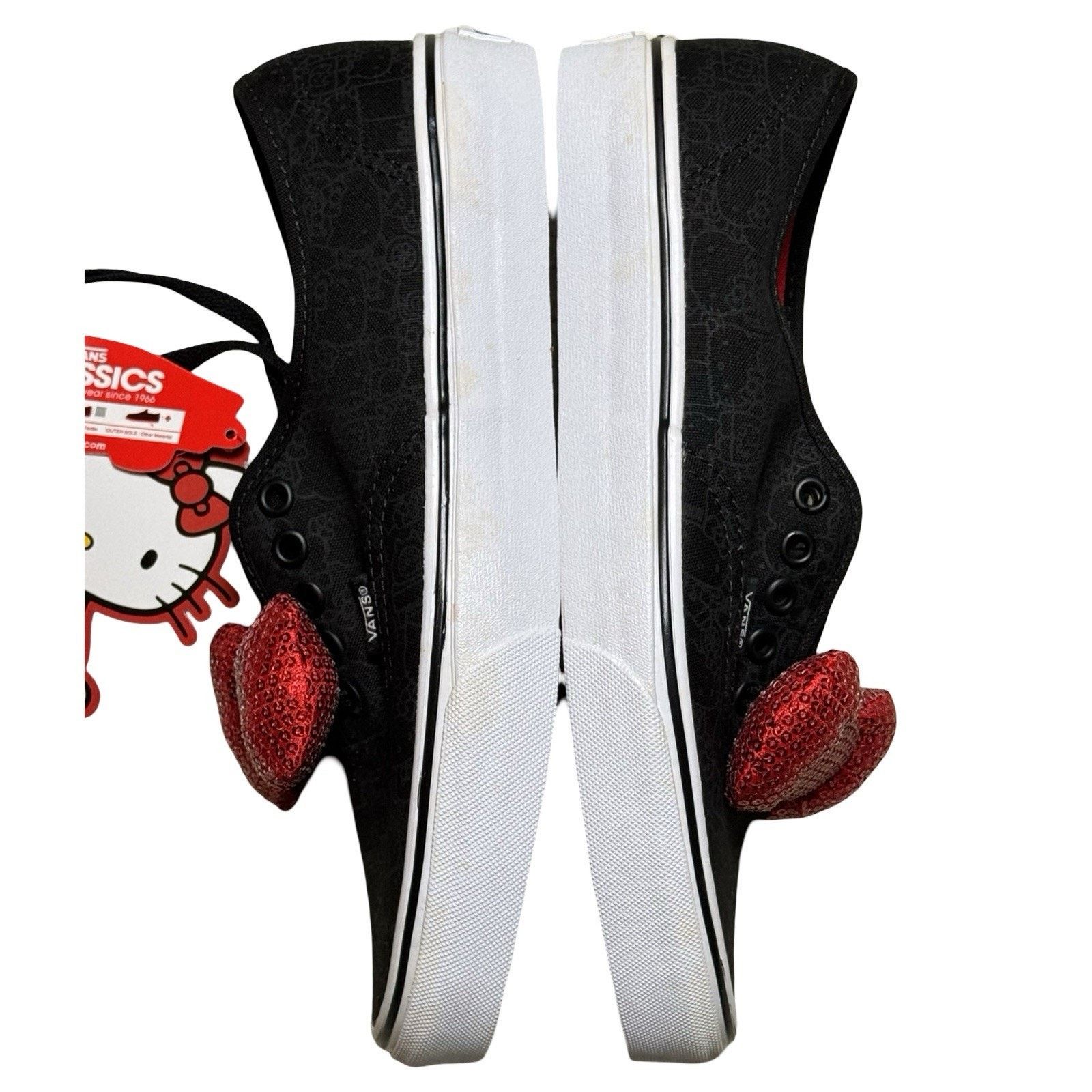 Vans VANS x HELLO KITTY AUTHENTIC BLACK BOW SHOES WOMENS 9 Size US 9 / IT 39 - 7 Thumbnail