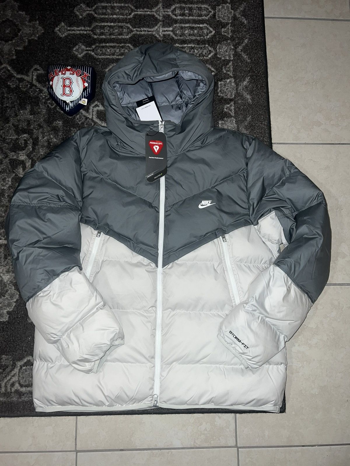 Image of Nike Sportswear Storm-Fit Windrunner in Smoky Gray, Men's (Size XL)