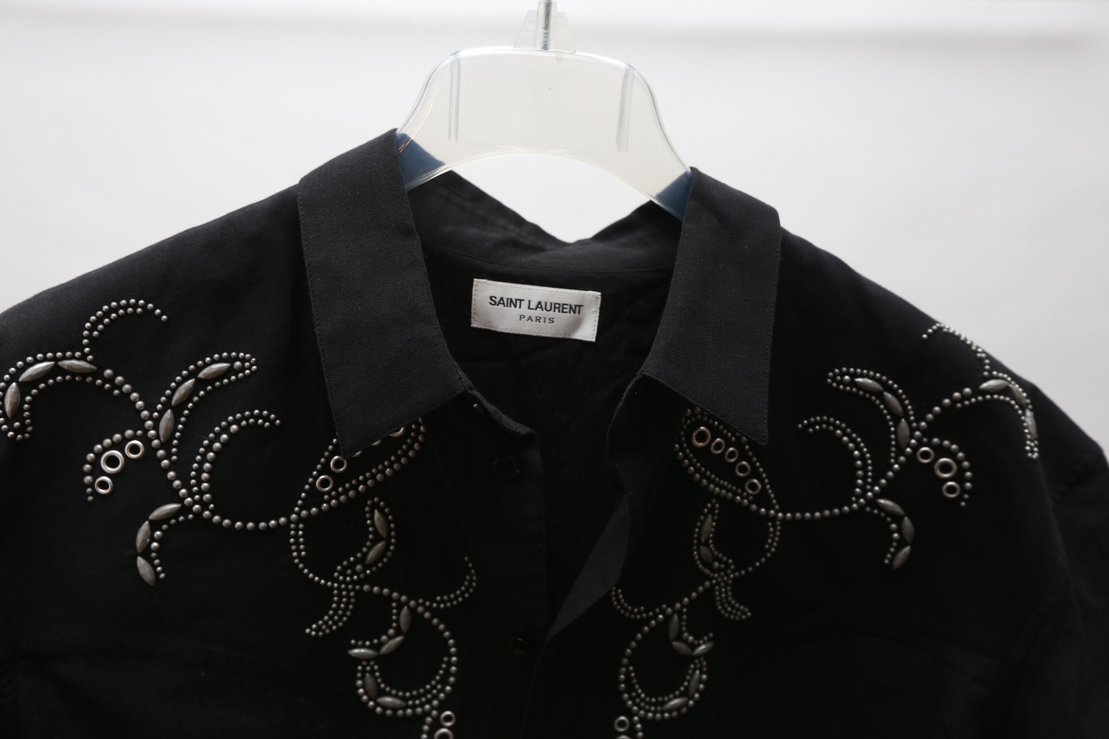 Saint Laurent Paris Short Sleeve Botton Shirt Size US L / EU 52-54 / 3 - 4 Thumbnail