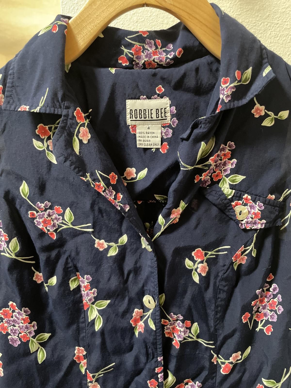 Other Robbie Bee Summer Dress Women's 4 Blue Sleeveless Floral Size S / US 4 / IT 40 - 2 Thumbnail
