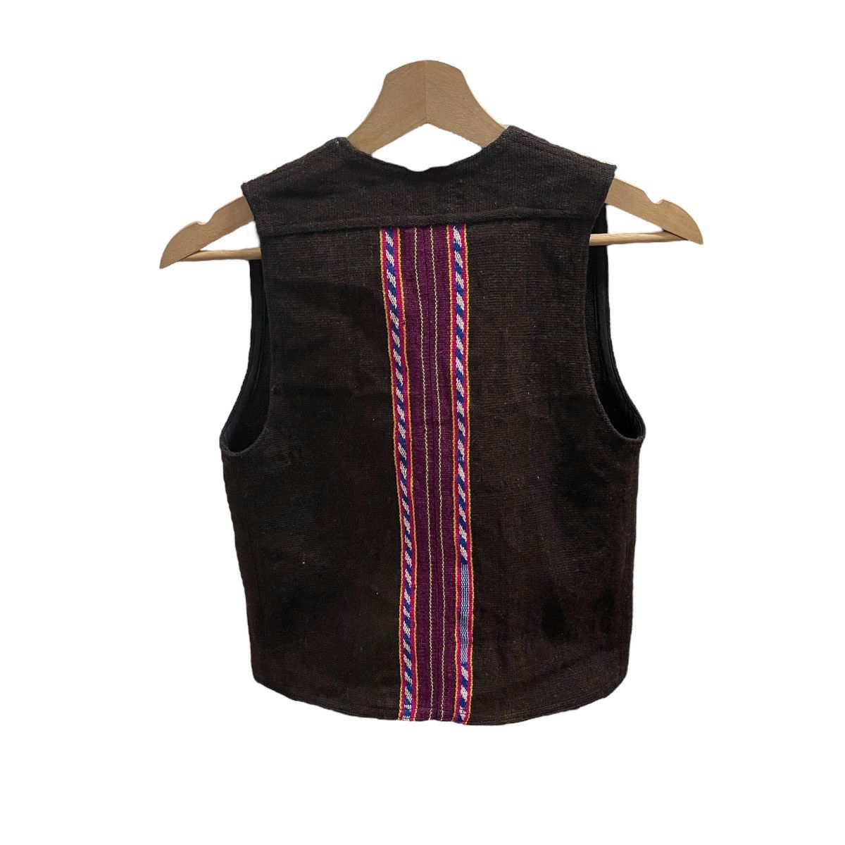 Vintage Vintage Tela Embroidered Handmade Ethnic Tribal Wool Vest Size US XS / EU 42 / 0 - 8 Thumbnail