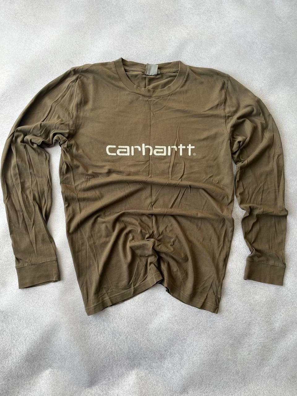 Carhartt Carhartt Big Logo Y2K Long Sleeve shirt khaki Size US M / EU 48-50 / 2 - 1 Thumbnail