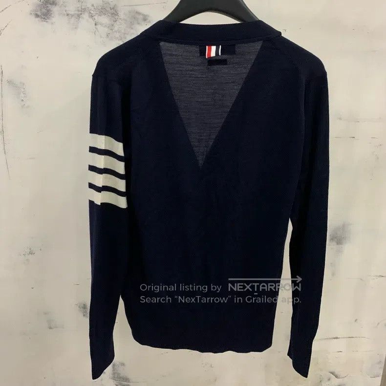 Thom Browne Thom Browne Tibetan blue knit cardigan Size US XS / EU 42 / 0 - 2 Thumbnail
