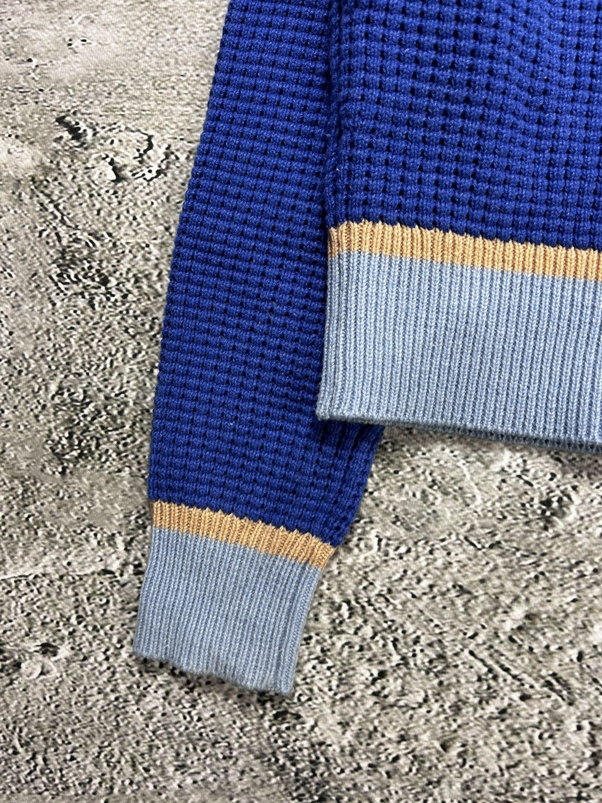 Marni × Uniqlo Marni Uniqlo Popcorn Knit V-neck Sweater blue Size M / US 6-8 / IT 42-44 - 11 Thumbnail