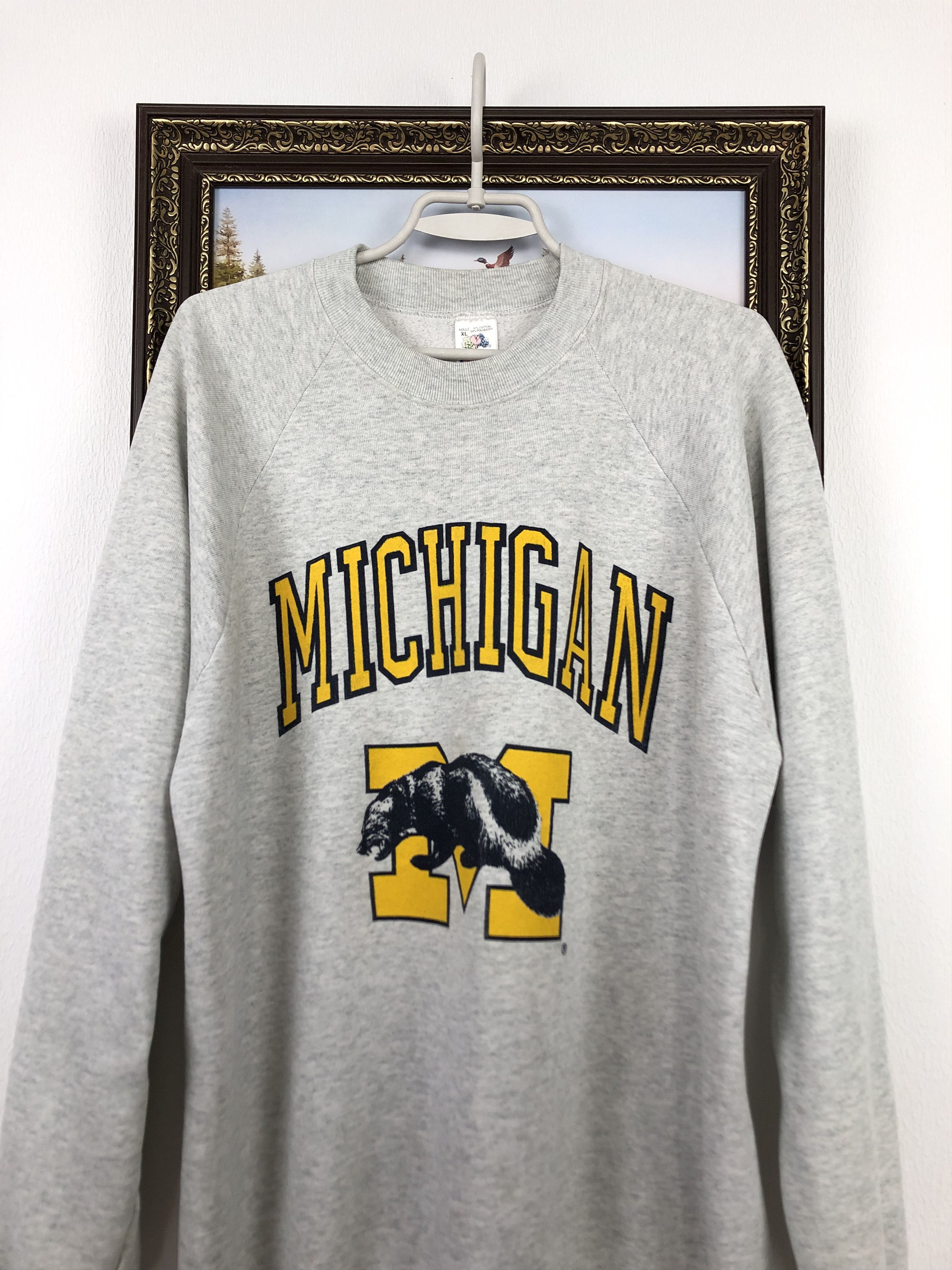 Vintage Vintage Michigan Wolverines Sweatshirt Crewneck Ncaa Size US XL / EU 56 / 4 - 2 Thumbnail