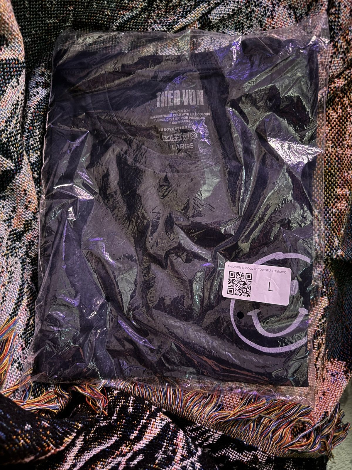Band Tees theo von be good to yourself bgty smiley t navy past weekend Size US L / EU 52-54 / 3 - 8 Thumbnail