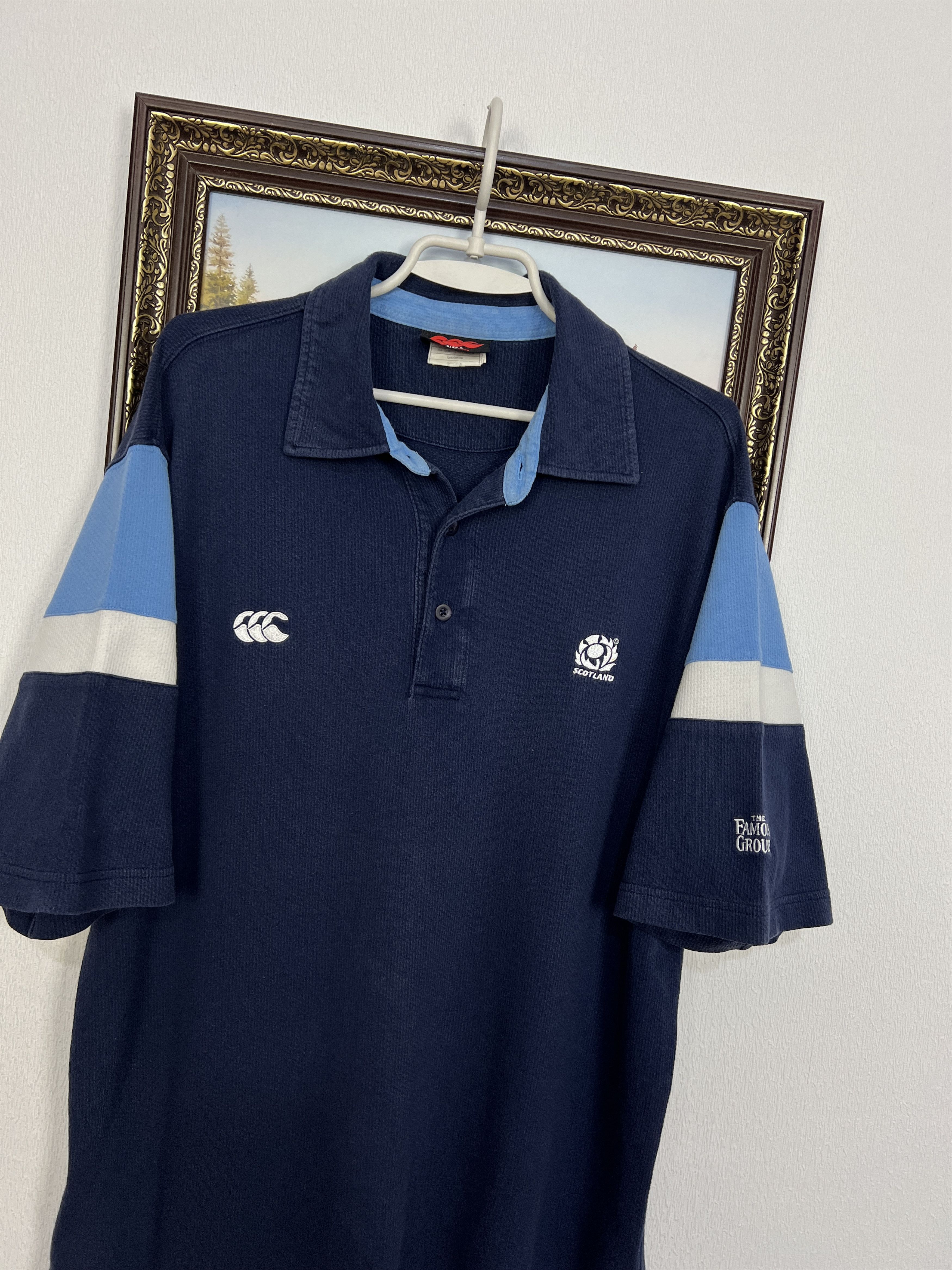 Vintage Canterbury Scotland Rugby Union Jersey Polo Trikot