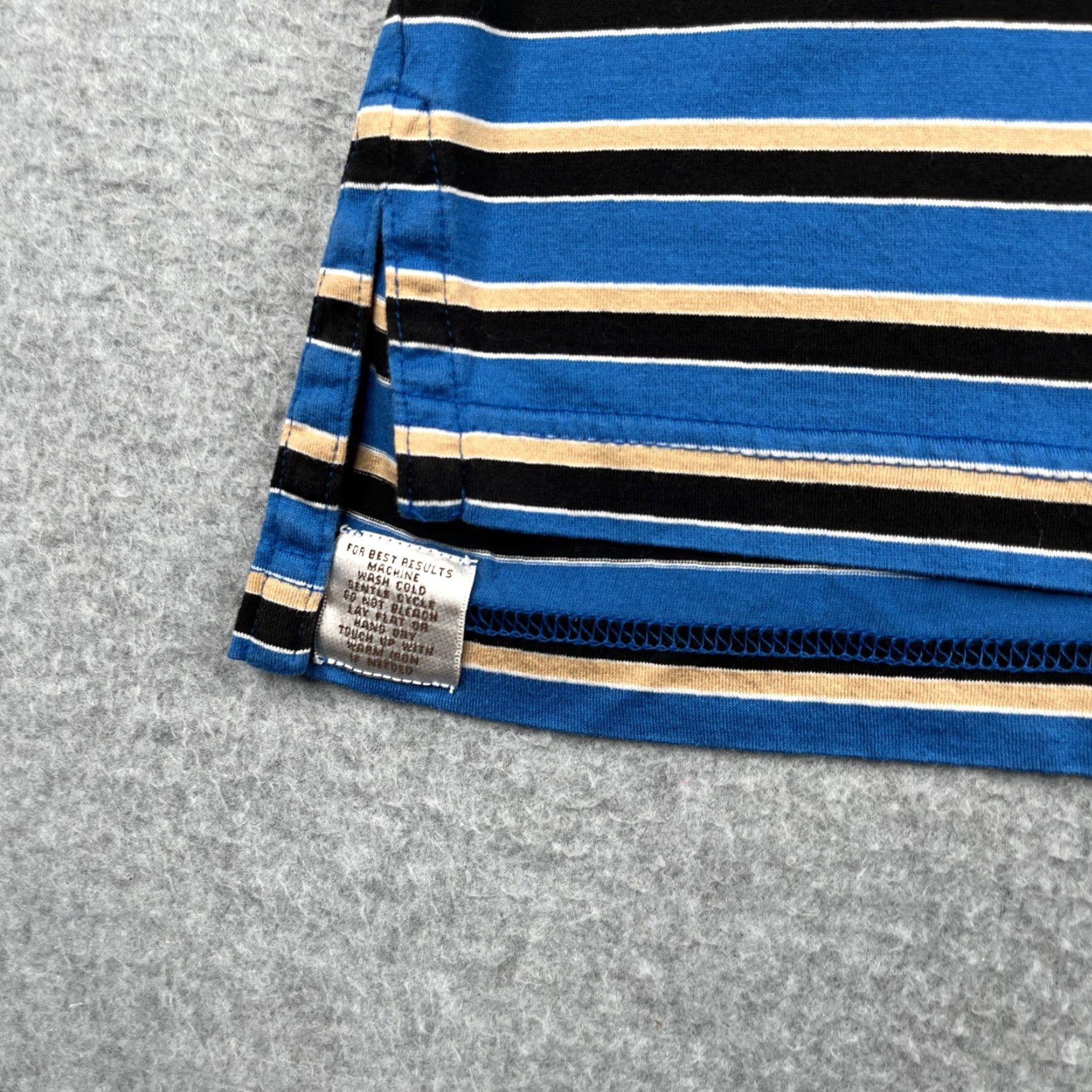 Peter Millar Peter Millar Polo Shirt Large Blue Striped Casual Preppy Lightweight Mens Size US L / EU 52-54 / 3 - 2 Thumbnail