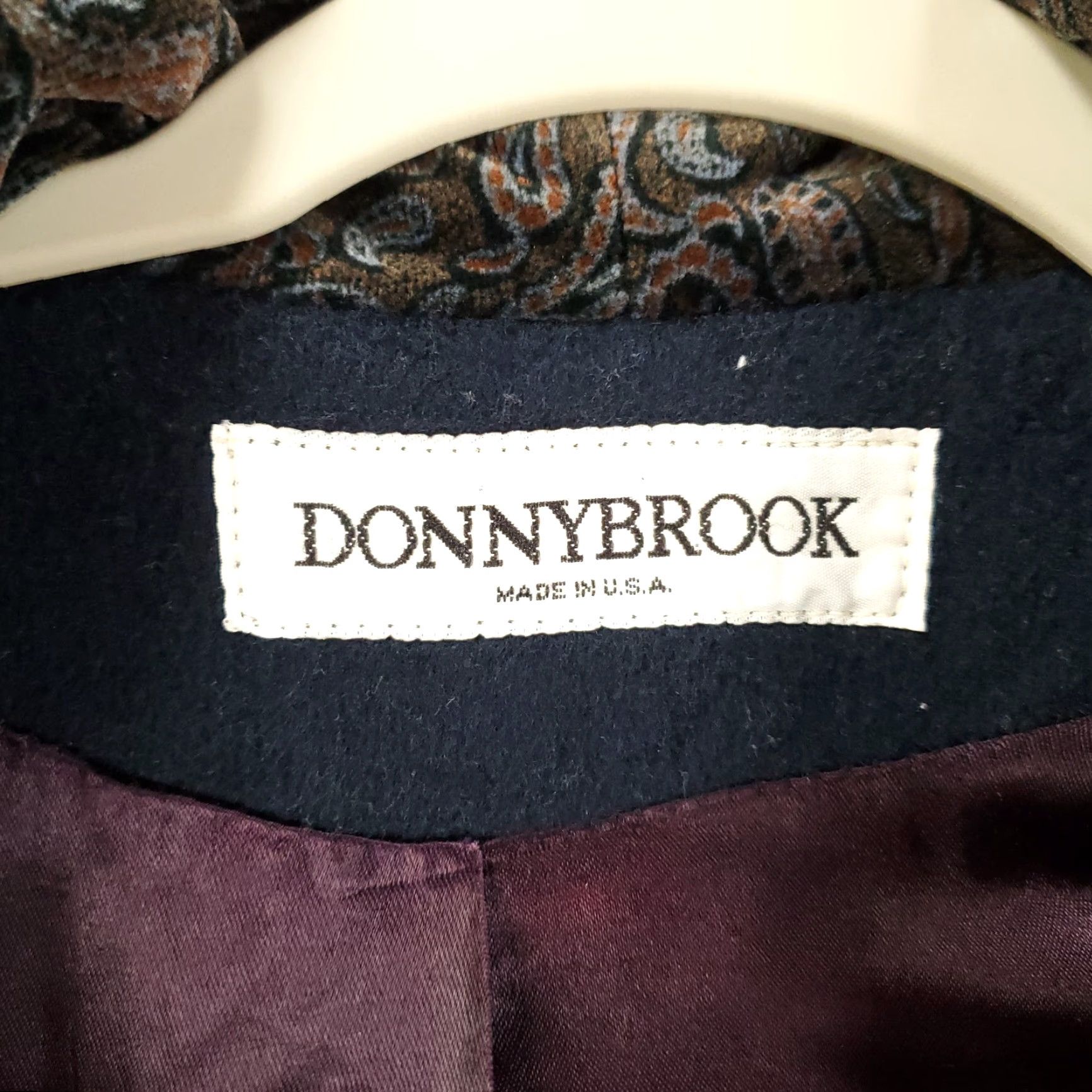 Vintage VINTAGE Donnybrook Trench Coat Womens 8 Navy Longline Button Up Wool Blue Lined USA Made Coat Womens Size M / US 6-8 / IT 42-44 - 4 Thumbnail