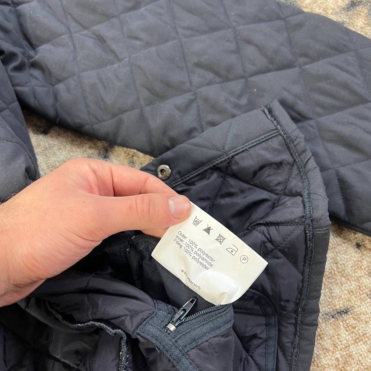 Barbour Barbour Vintage Y2K Mini Logo Quilted Button Up Jacket Size US XL / EU 56 / 4 - 7 Thumbnail