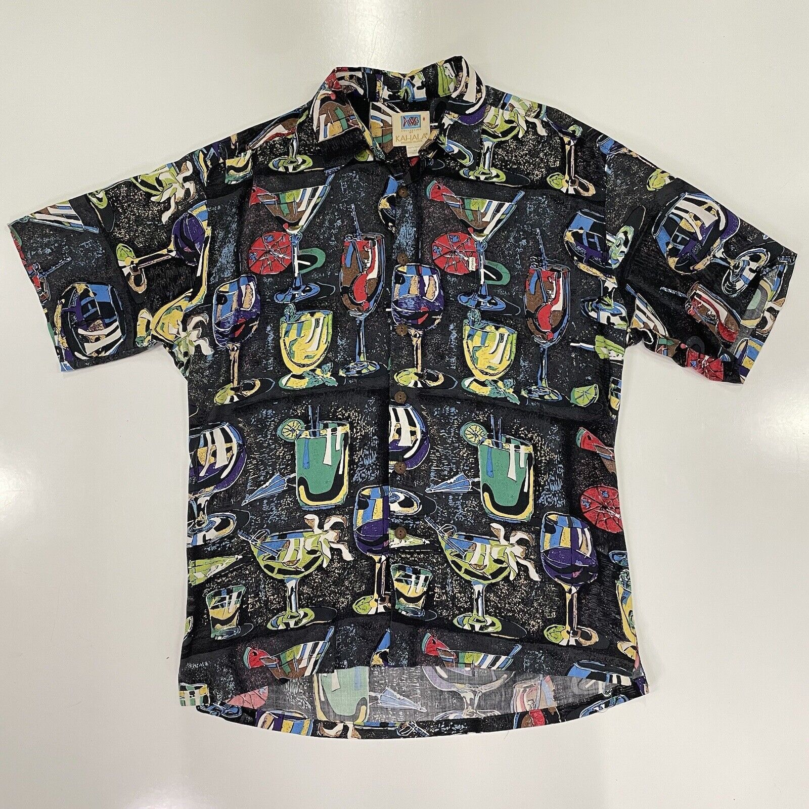 Duke Kahanamoku Kahala Avi Men’s Shirt Black Cocktail Bar Drinks Hawaiian M Size US M / EU 48-50 / 2 - 1 Thumbnail