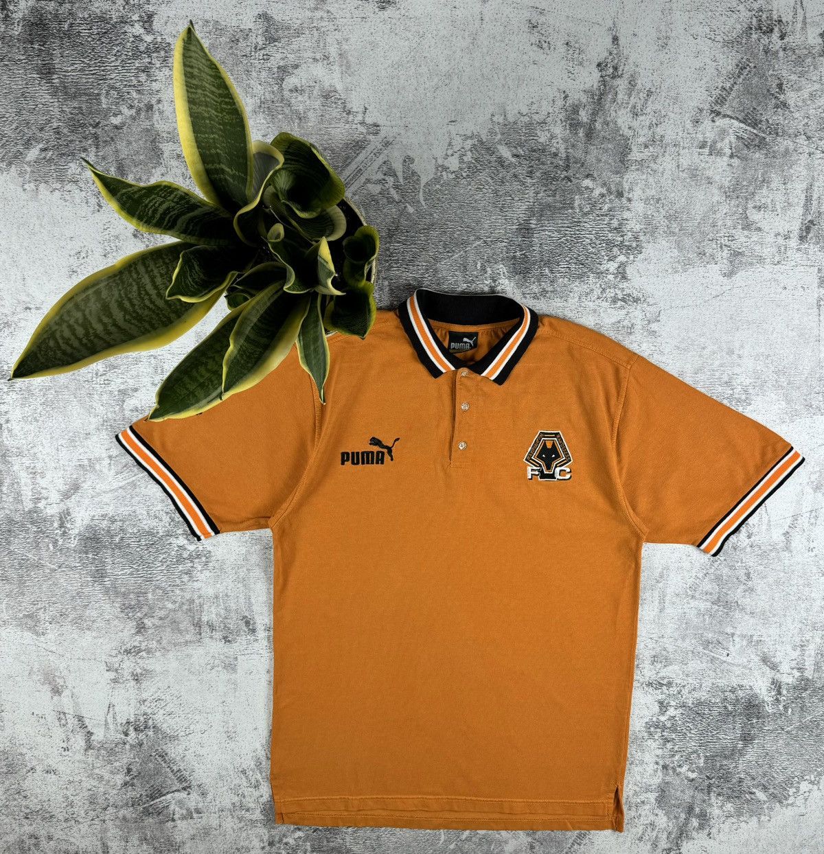 Puma Wolverhampton Wolves 1998/2000 FC Football Polo T Shirt Tee Size US M / EU 48-50 / 2 - 1 Thumbnail