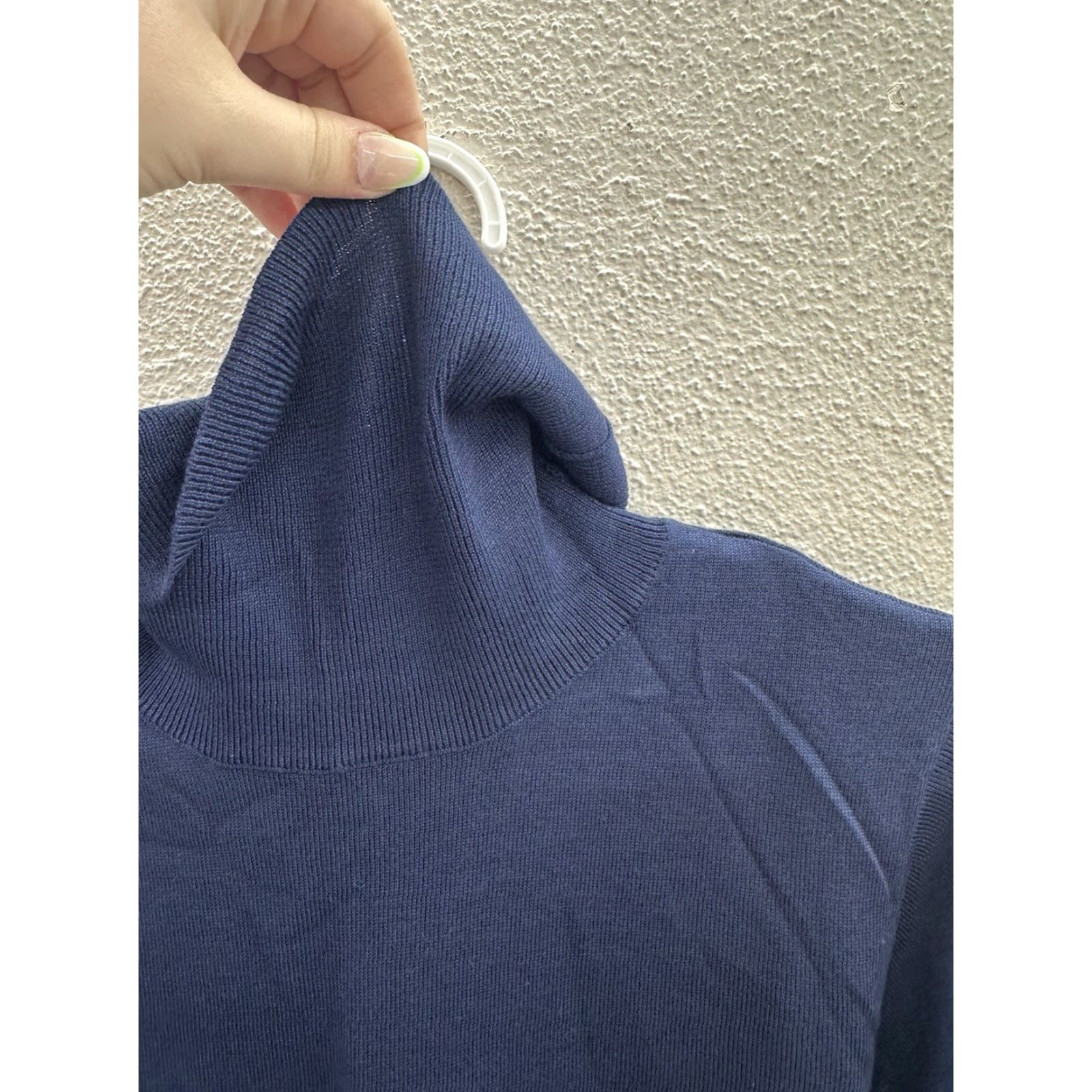 Architect Architect Womens Sweater XL Peacoat Navy Blue Turtleneck Pullover NWTs Solid Bohemian Classic Size XL / US 12-14 / IT 48-50 - 3 Thumbnail