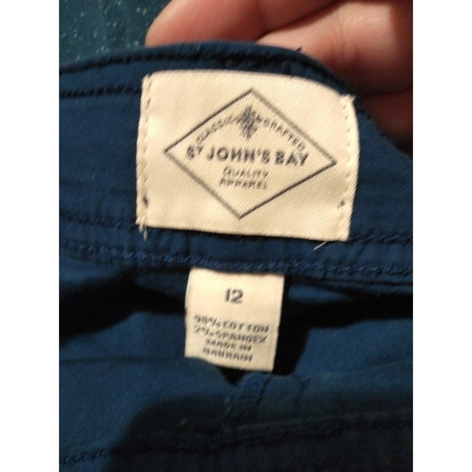 St. Johns Bay St John's Bay Woman Shorts Size12 Blue Pockets Size 34" / US 12 / IT 48 - 3 Thumbnail