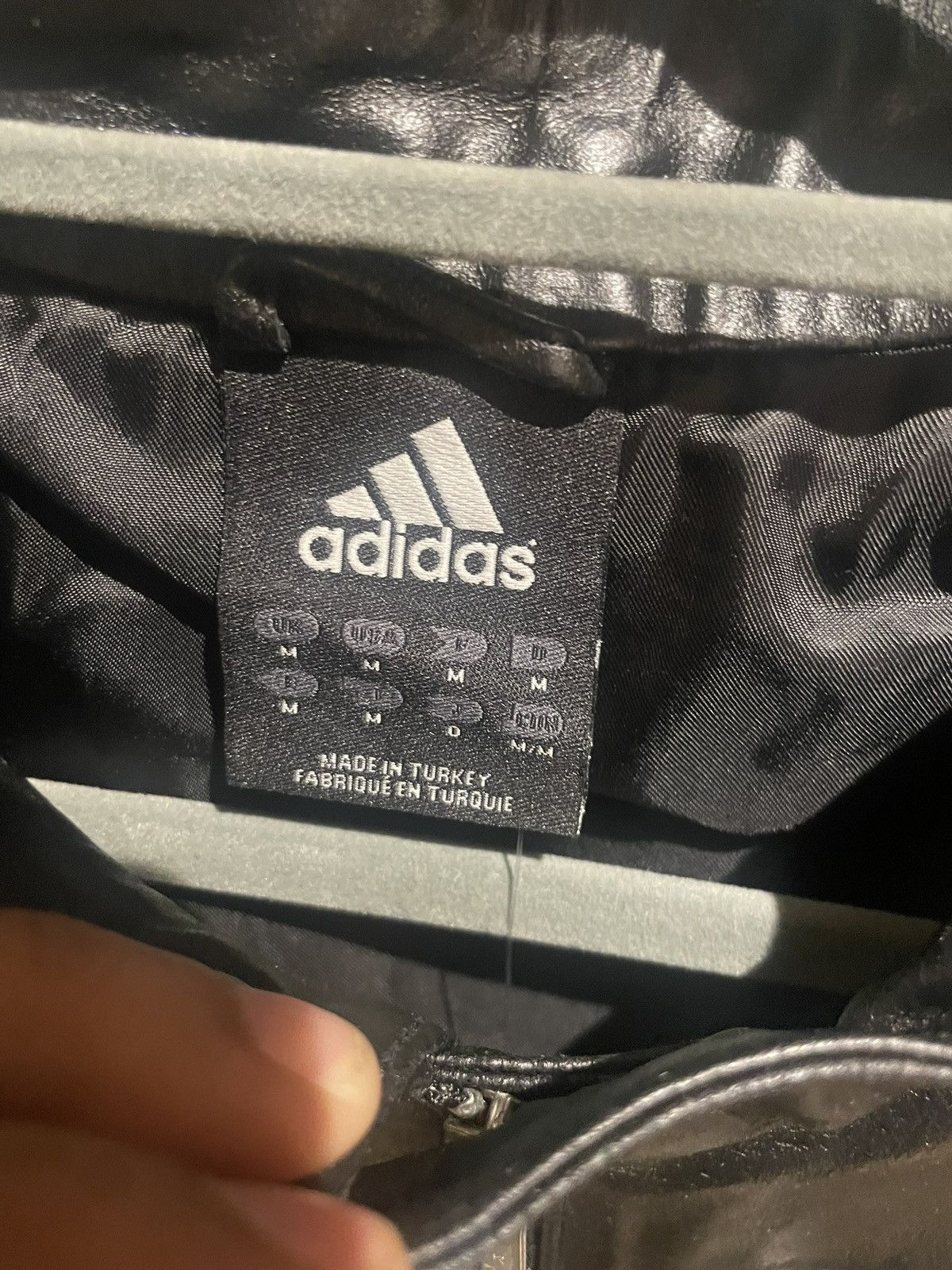 Adidas Adidas Leather Remix Motjacket Size US M / EU 48-50 / 2 - 4 Thumbnail