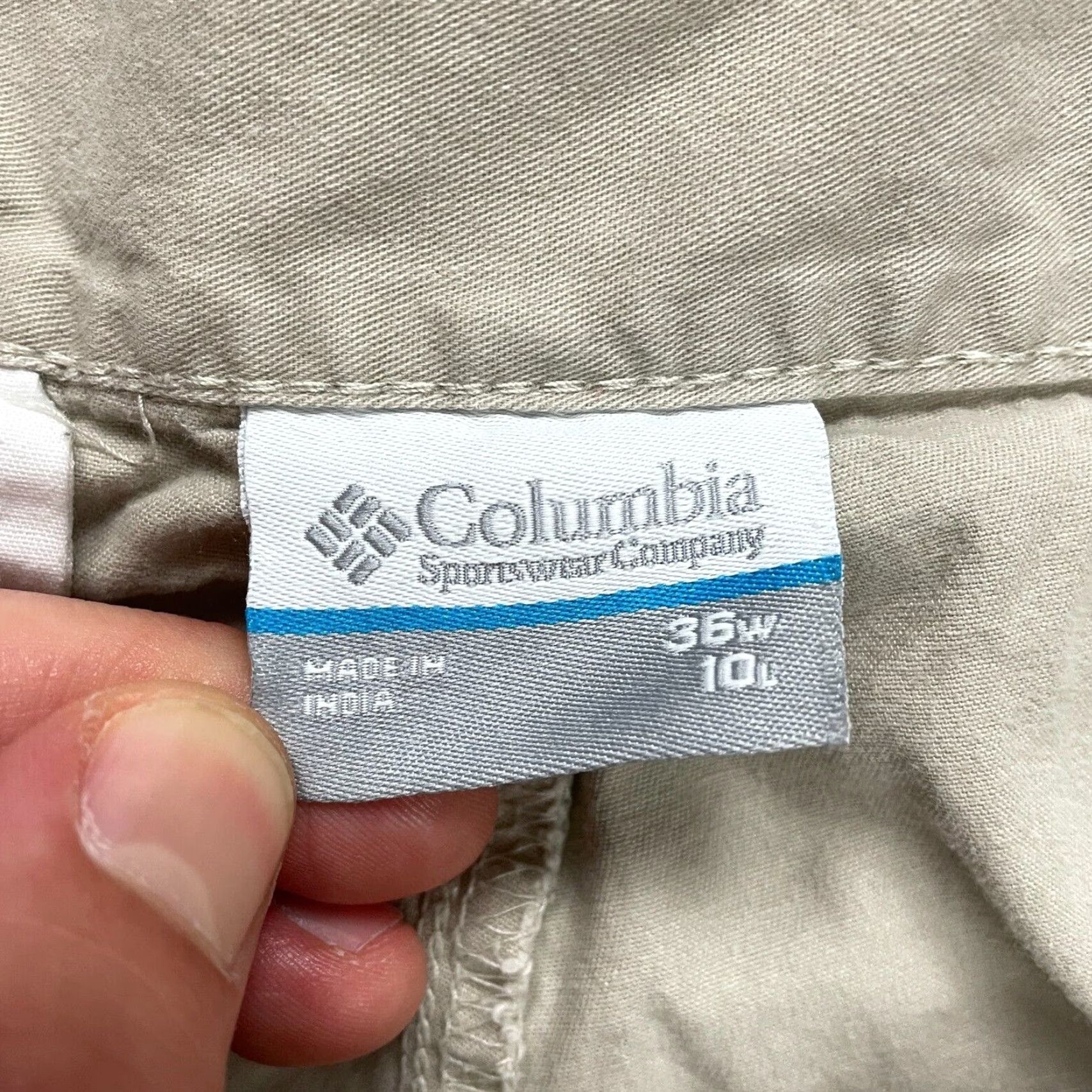 Vintage Columbia Cargo Shorts Mens 36 Brown Cotton Flat Front Casual Outdoor Active 36x9 Size US 36 / EU 52 - 3 Thumbnail