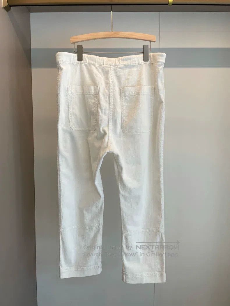 Brunello Cucinelli Brunello Cucinelli White Cotton Trousers Size 27" / US 4 / IT 40 - 2 Thumbnail