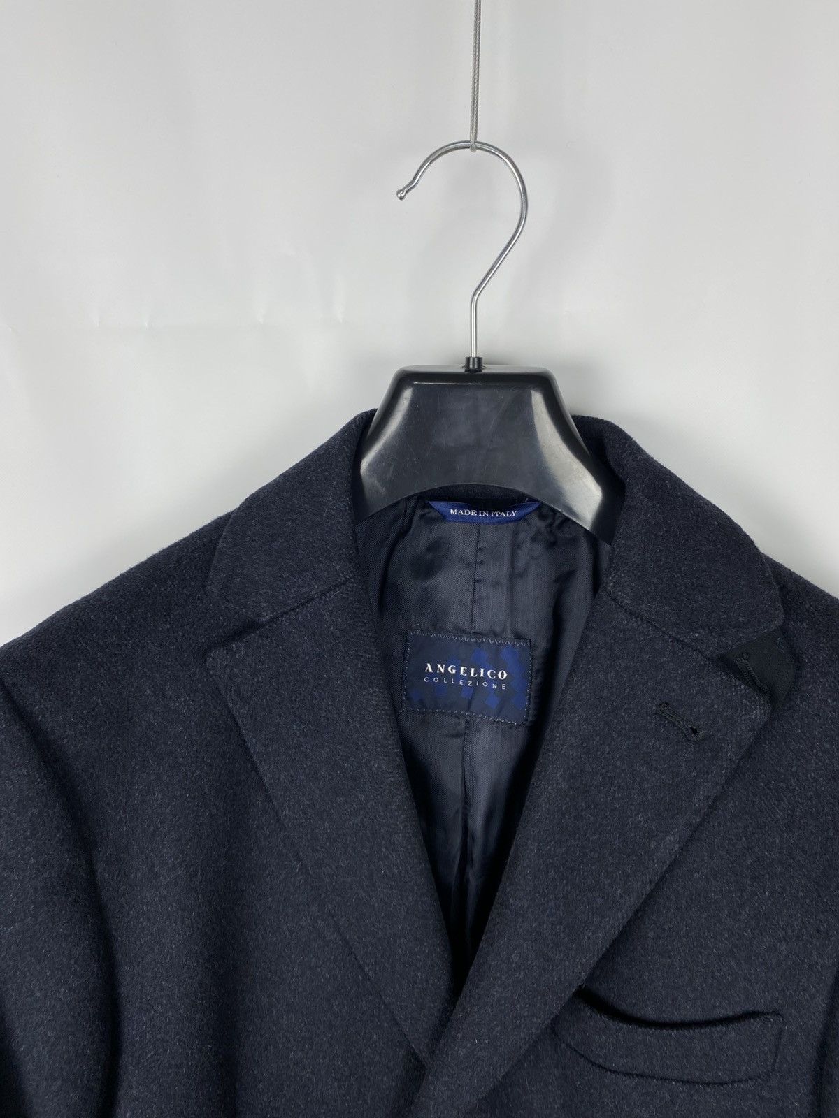 Other Angelico Collezione Lana Wool Roma Coat Blue size 48 Size US S / EU 44-46 / 1 - 3 Thumbnail