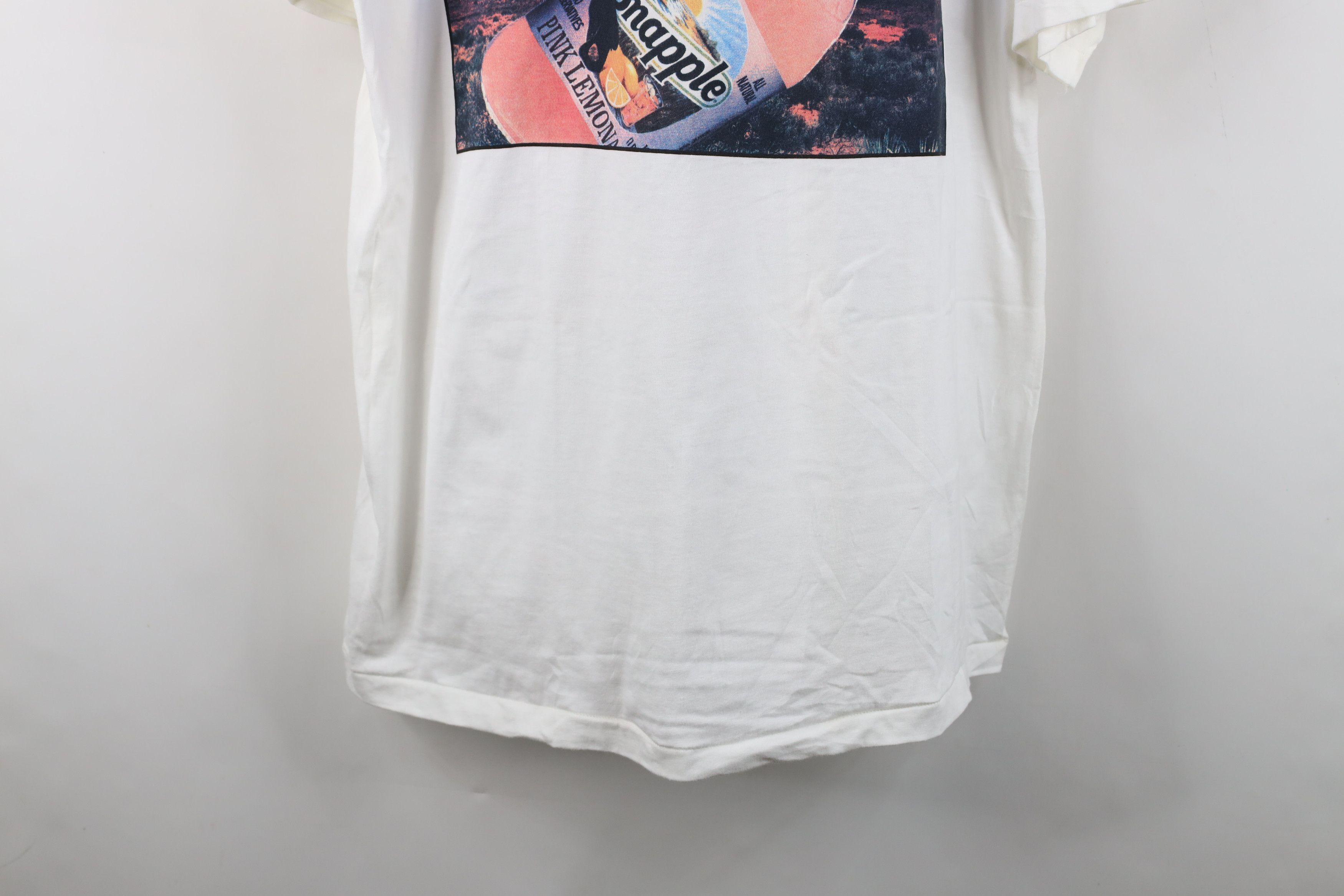 Hanes Vintage 90s Snapple Tea Pink Lemonade Short Sleeve T-Shirt Size US XL / EU 56 / 4 - 3 Thumbnail