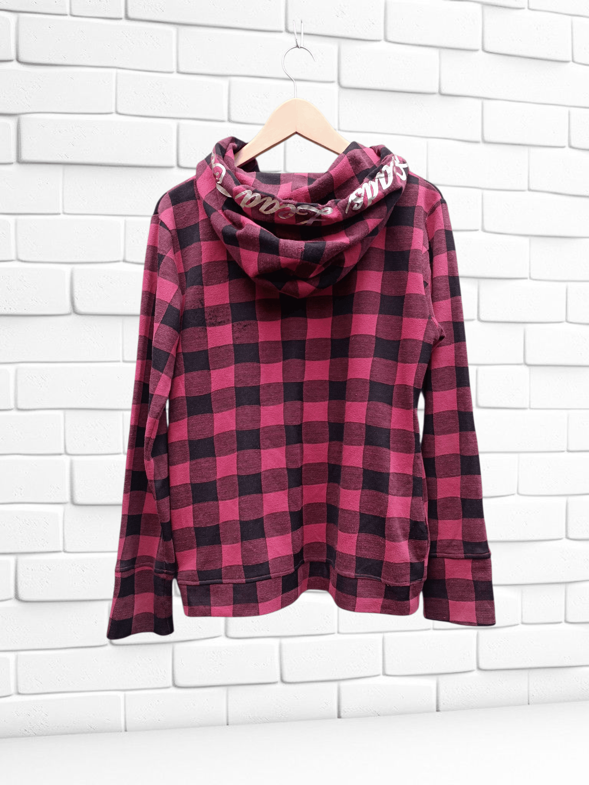 PPFM PPFM Y2K Grunge Check Hoodie Jacket Double Zip Size US M / EU 48-50 / 2 - 5 Thumbnail