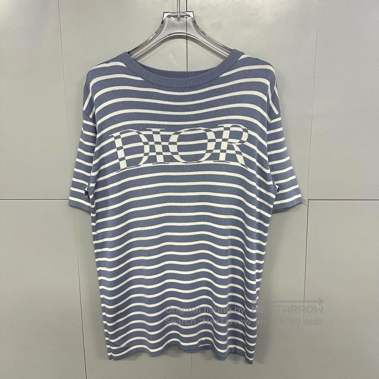 Dior Dior Striped Logo Short Sleeve Top. Size S / US 4 / IT 40 - 1 Thumbnail