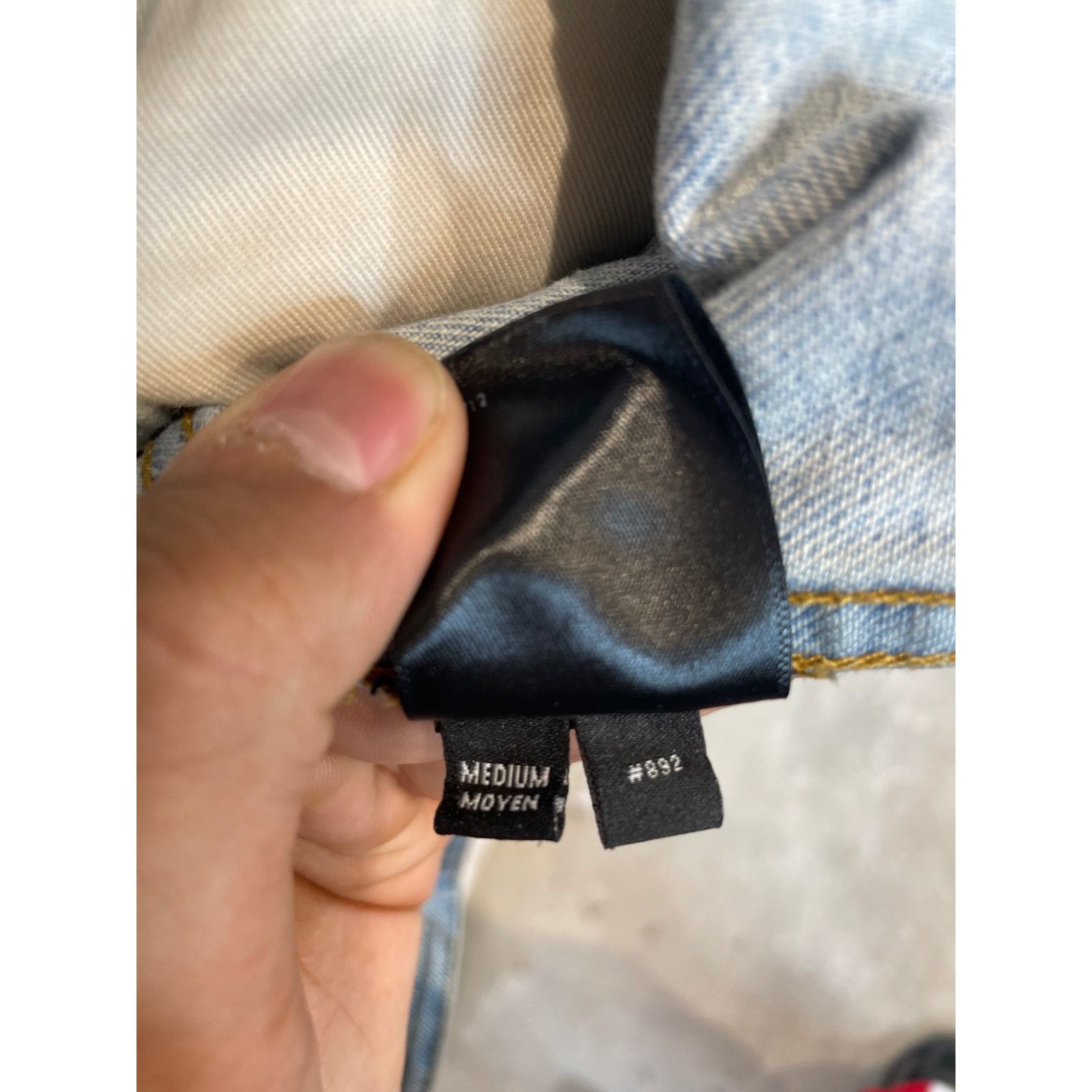 Amiri Amiri MX2 Jean Jacket Light Wash Marble Used Medium Size US M / EU 48-50 / 2 - 4 Thumbnail