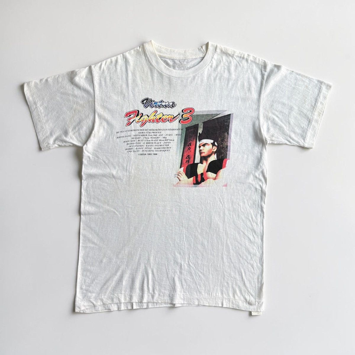 Vintage Vintage Game Tee Virtua Fighter 3 Akira Yuki SEGA 93/96 Size US M / EU 48-50 / 2 - 1 Thumbnail