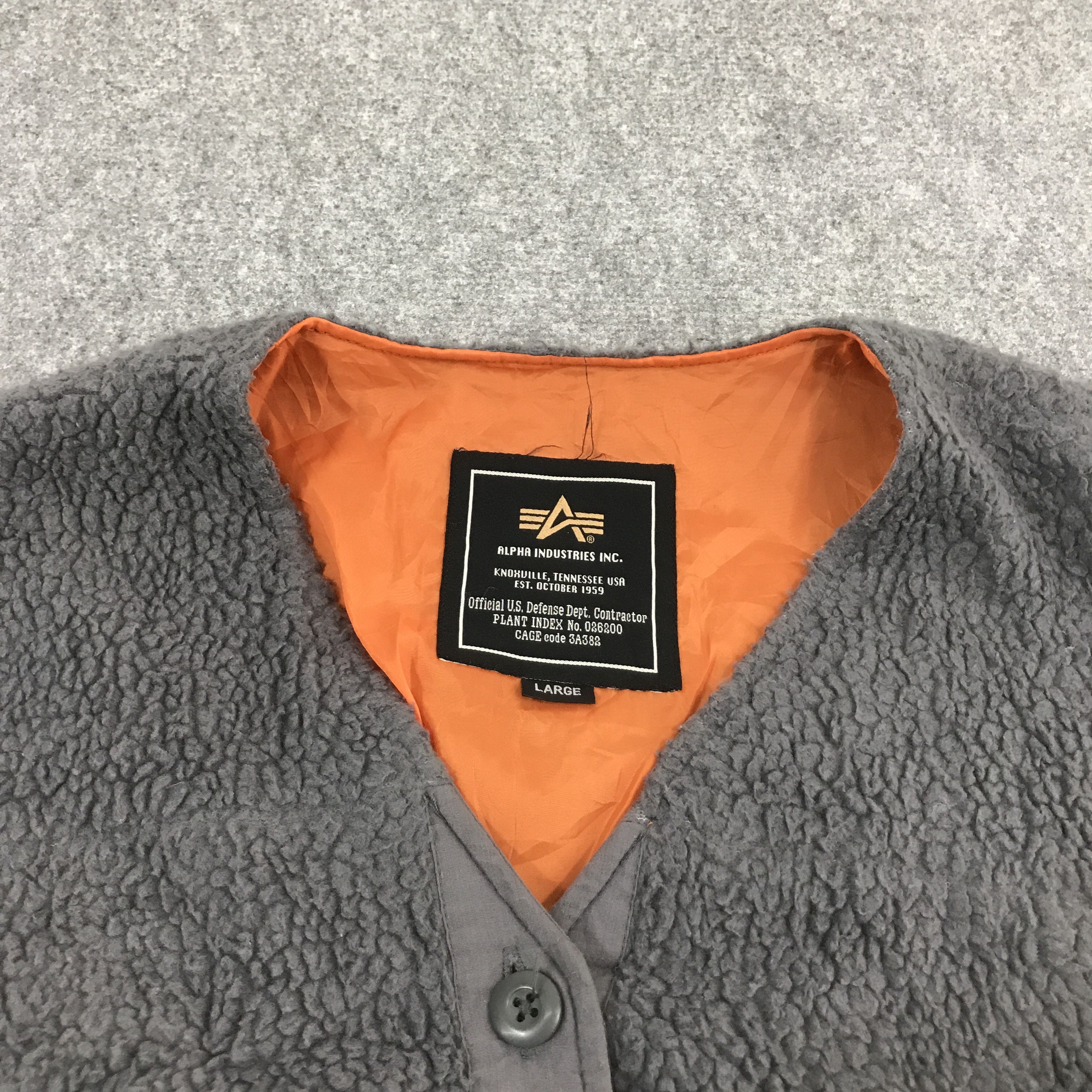 Alpha Industries ALPHA INDUSTRIES CARDIGAN FLEECE JACKET Size US L / EU 52-54 / 3 - 7 Thumbnail