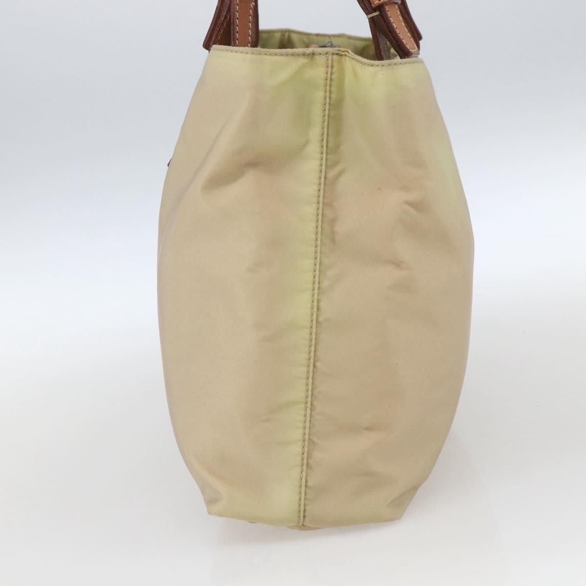 Prada PRADA Tote Bag Nylon Ivory Silver Auth 166401 - Jerrillo Size ONE SIZE - 4 Thumbnail