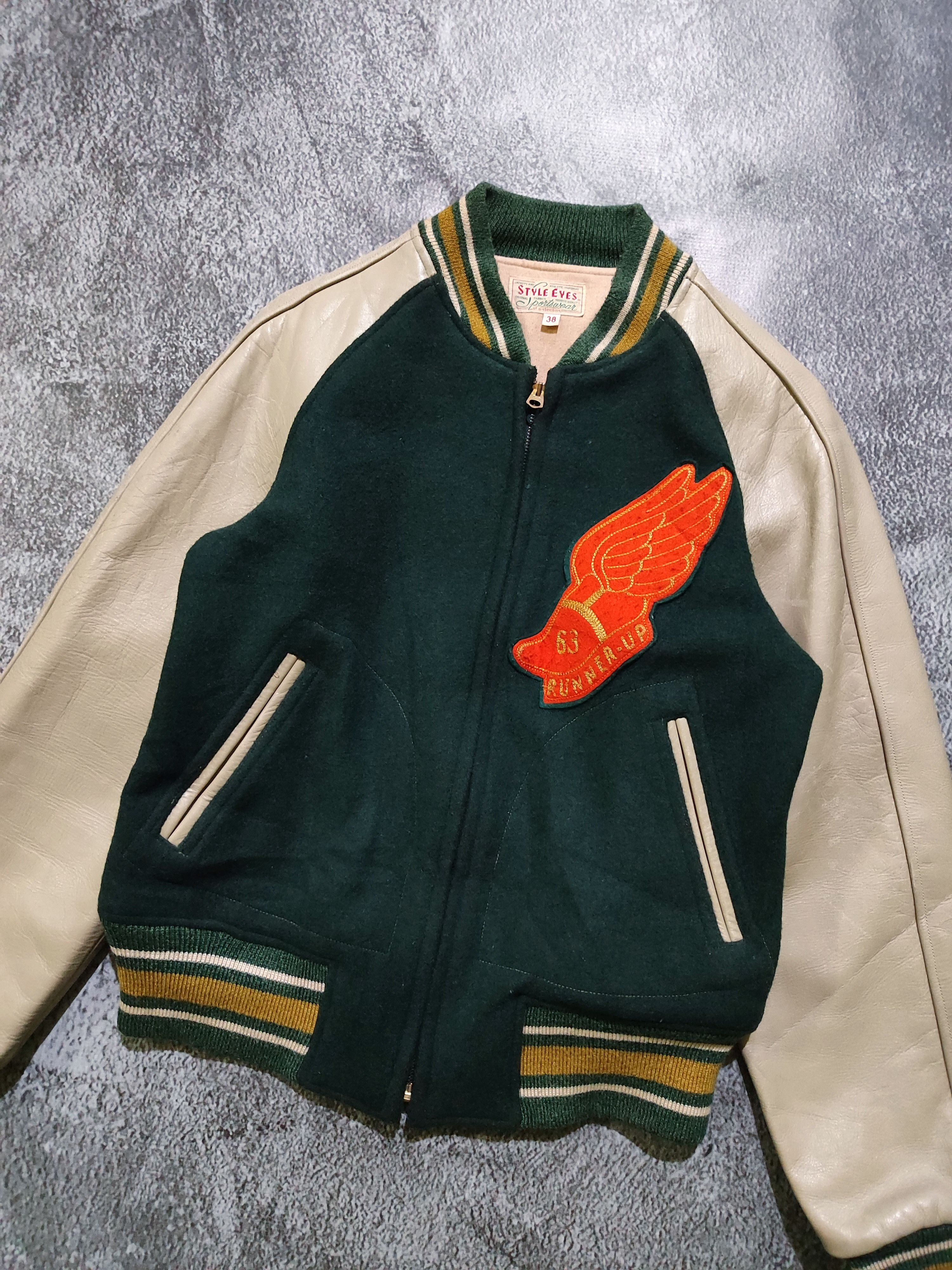 Toyo Enterprises Vintage Style Eyes by Toyo Enterprises Varsity Jacket GCW23 Size US M / EU 48-50 / 2 - 2 Thumbnail