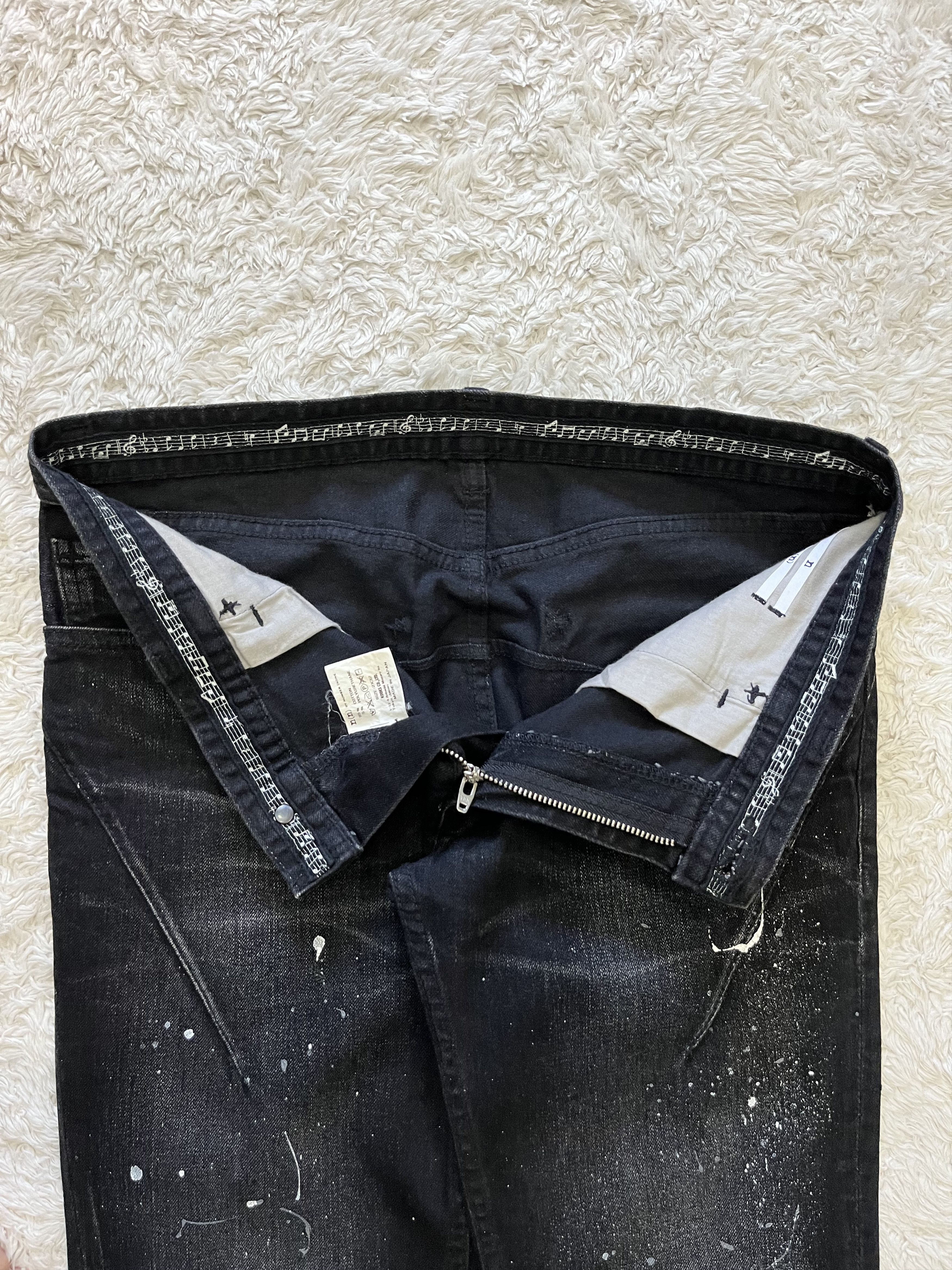Number (N)ine number nine darting paint splatter denim Size US 31 - 3 Thumbnail