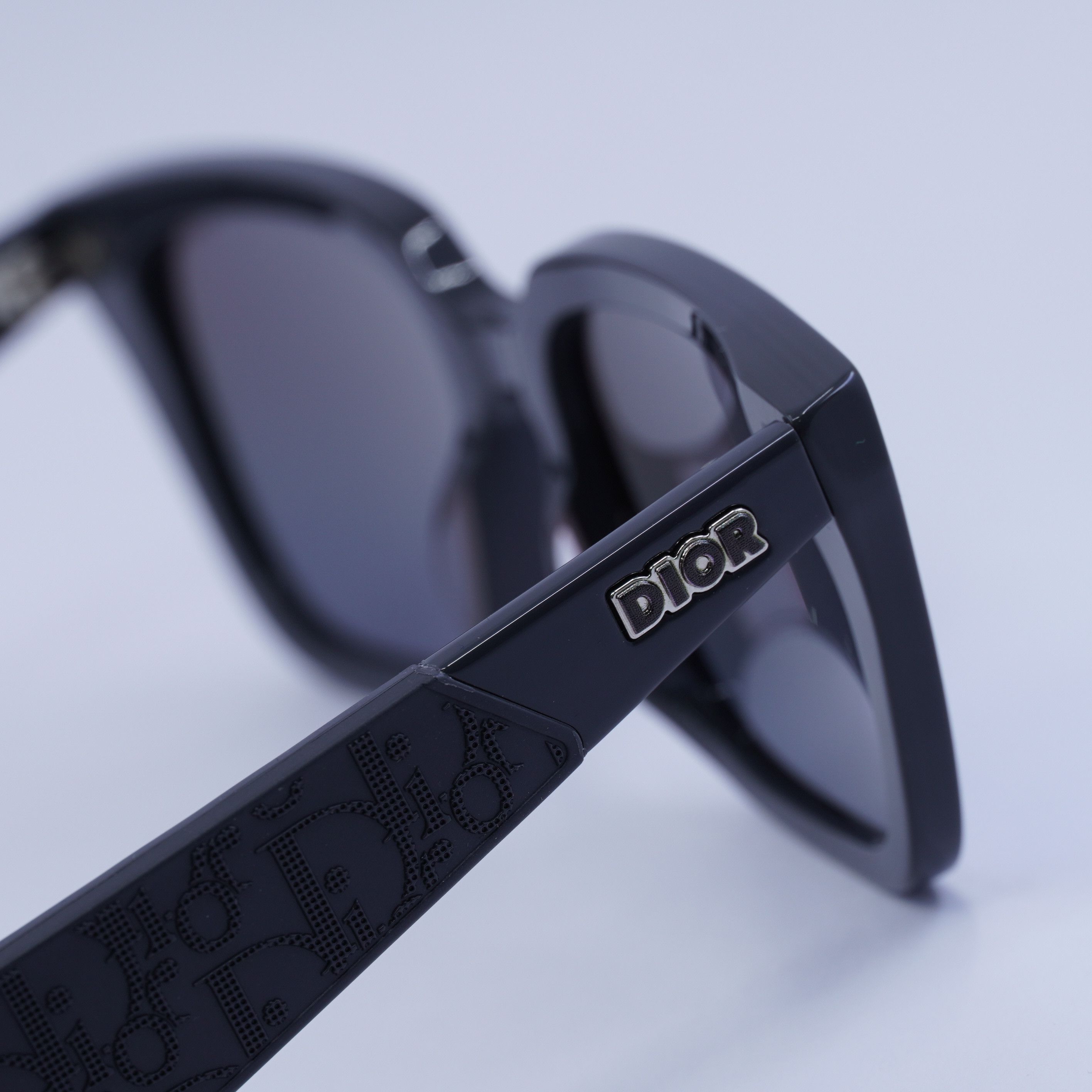 Dior DIOR B27 S2I 45I6 Sunglasses 55mm Grey Square Frame Size ONE SIZE - 4 Thumbnail