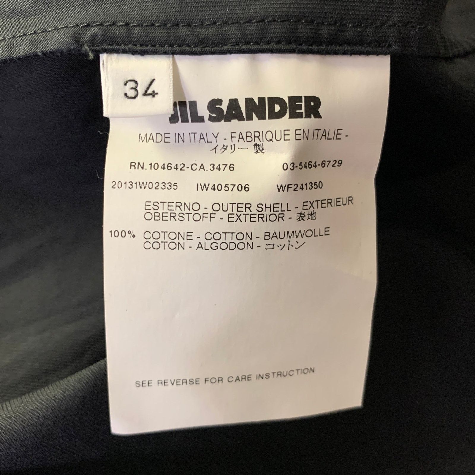 Jil Sander JIL SANDER Size 2 Black Cotton Open back Knee-Length Dress Size XS / US 0-2 / IT 36-38 - 6 Thumbnail