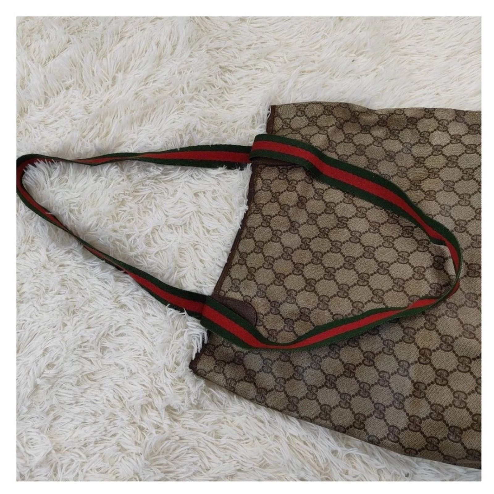 Gucci Authentic Vintage Gucci Monogram Canvas Tote Bag Size ONE SIZE - 4 Thumbnail