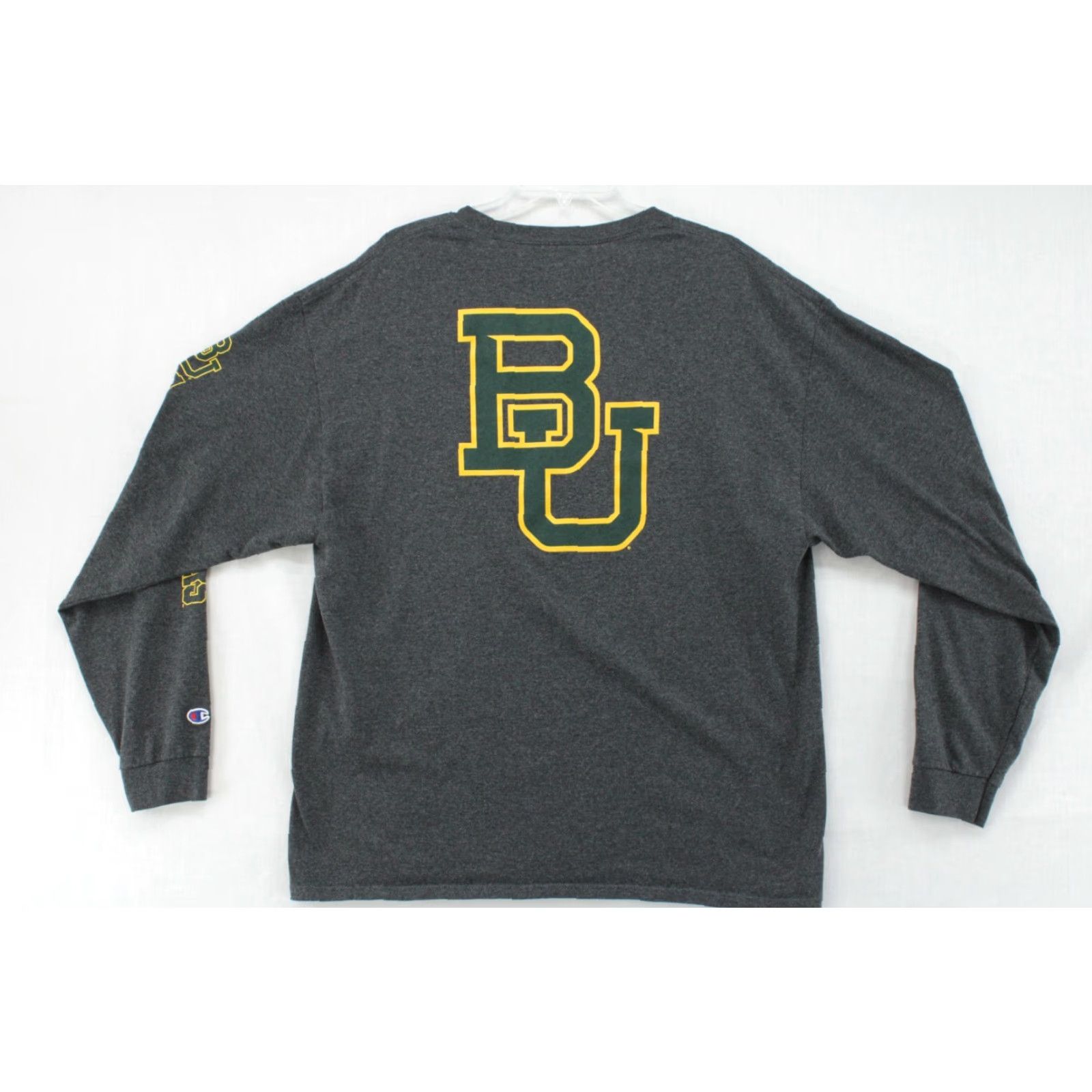 Champion Champion Baylor University T Shirt Men's XL Gray Authentic BU Long Sleeve Size US XL / EU 56 / 4 - 2 Thumbnail