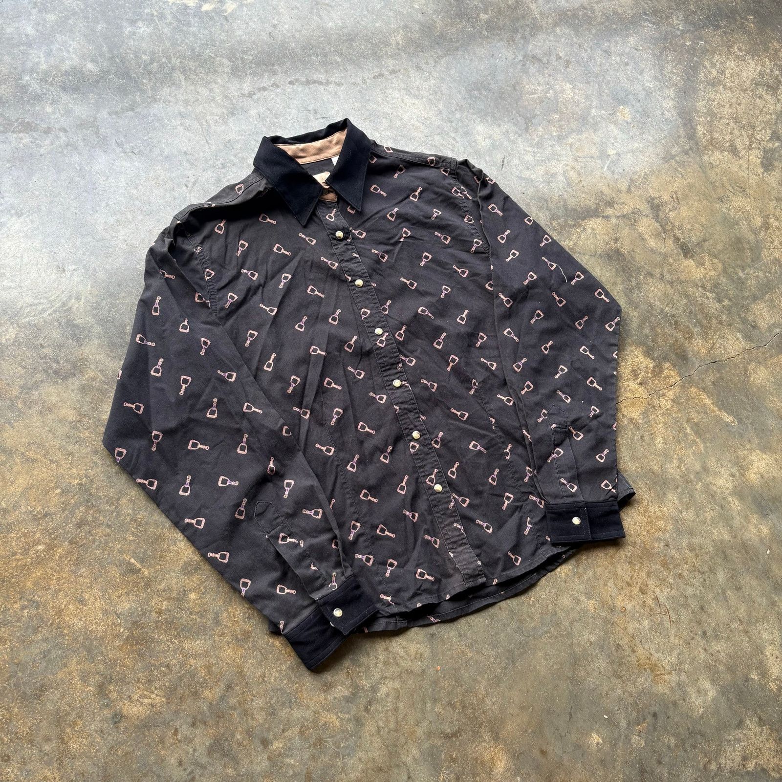 Wrangler Vintage Wrangler Pearl Snap Spurs Cowboy Shirt Size M / US 6-8 / IT 42-44 - 2 Thumbnail