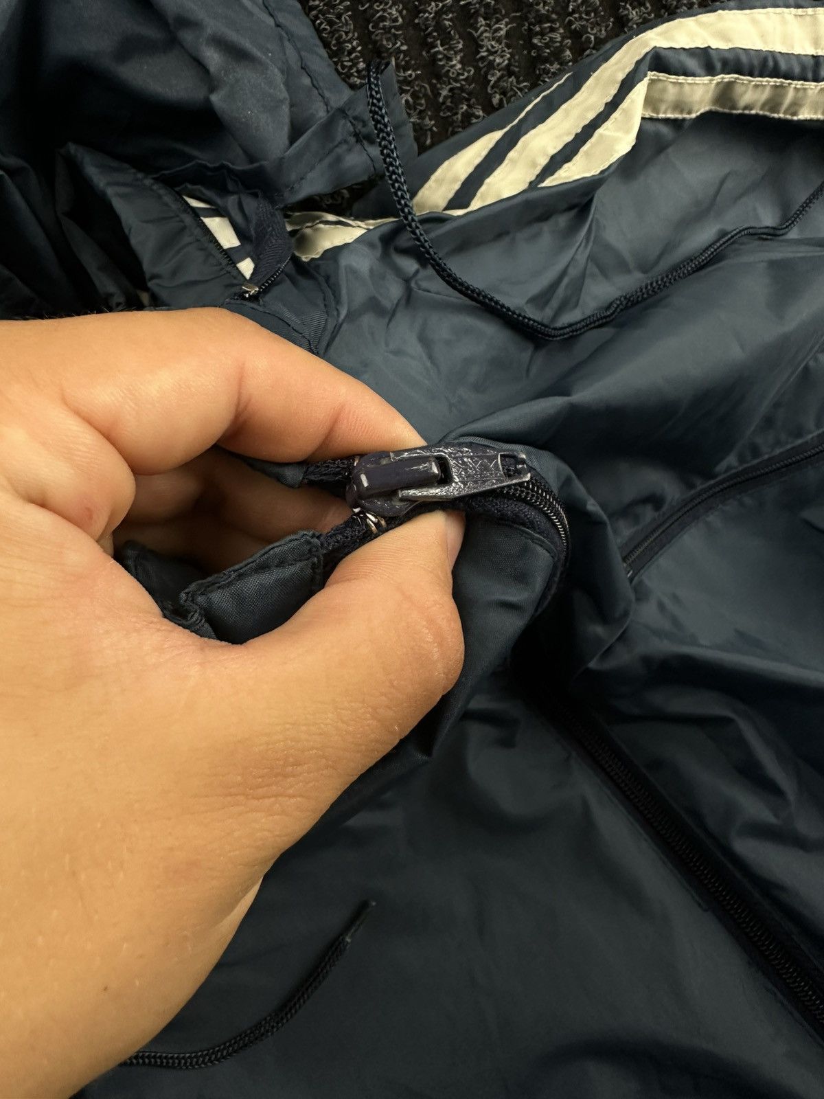 Adidas Vintage 1970s Adidas Nylon Windbreaker Jacket made in Korea Size US M / EU 48-50 / 2 - 6 Thumbnail