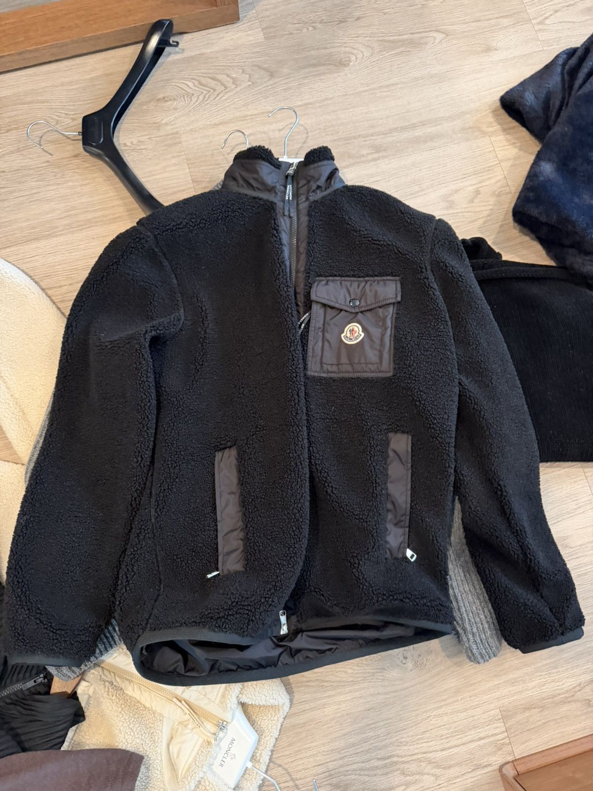 Moncler Moncler Fleece Zip up Cardigan Sz Large Size US L / EU 52-54 / 3 - 3 Thumbnail